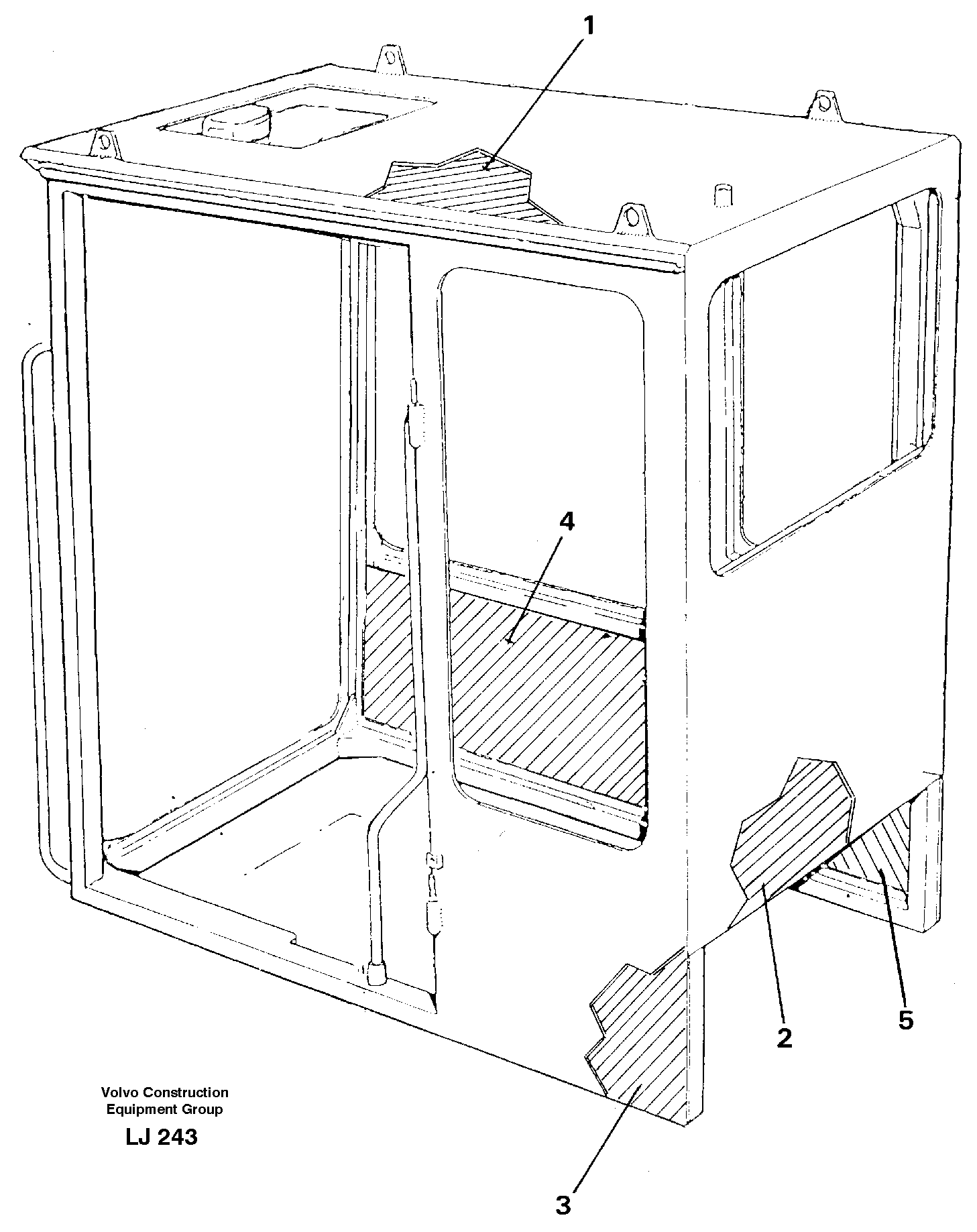 Cabin coating — volvo parts diagram