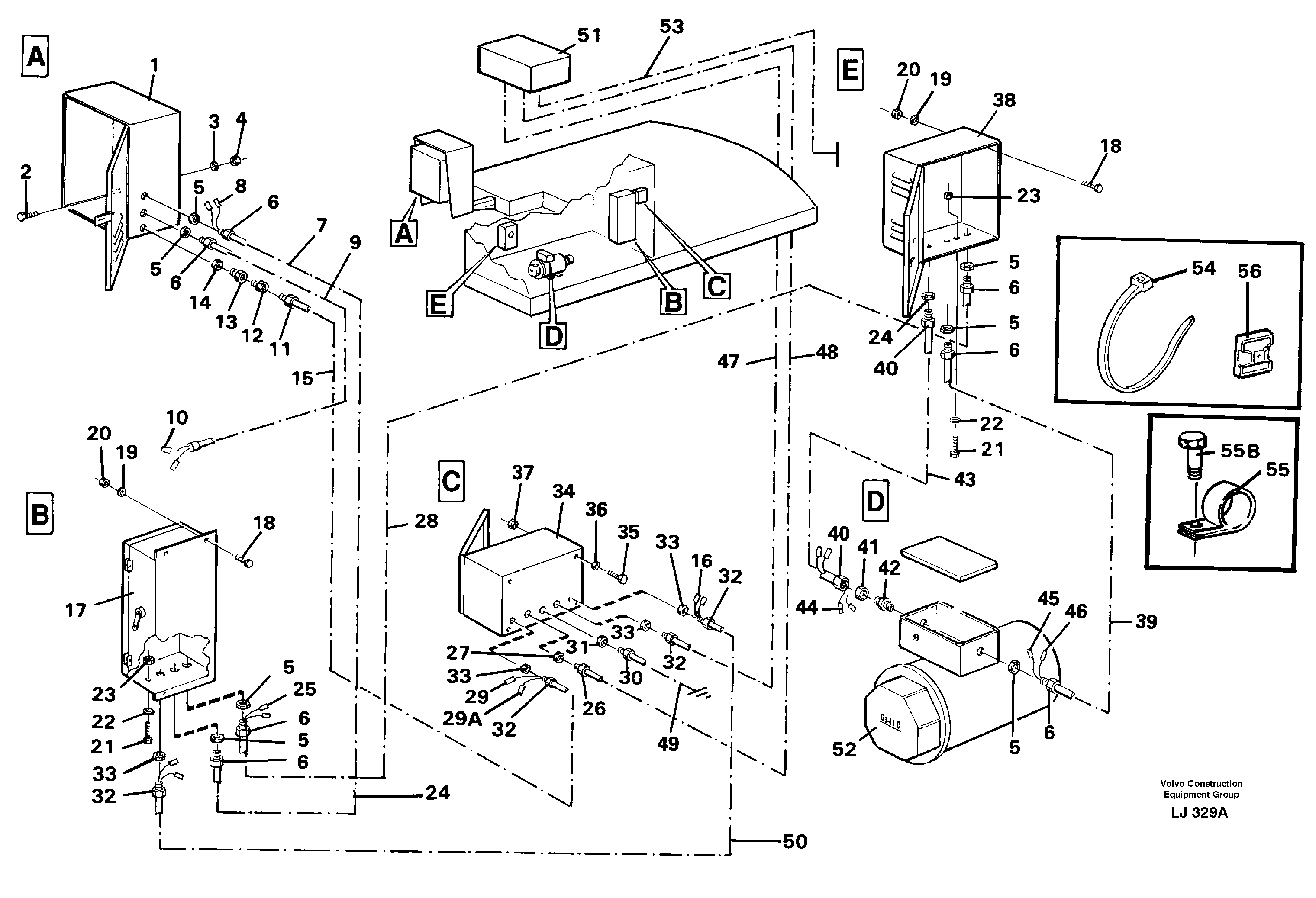 Magnet equipment Ohio, Eletric installation 15 kw alternator  14263368 — volvo parts diagram