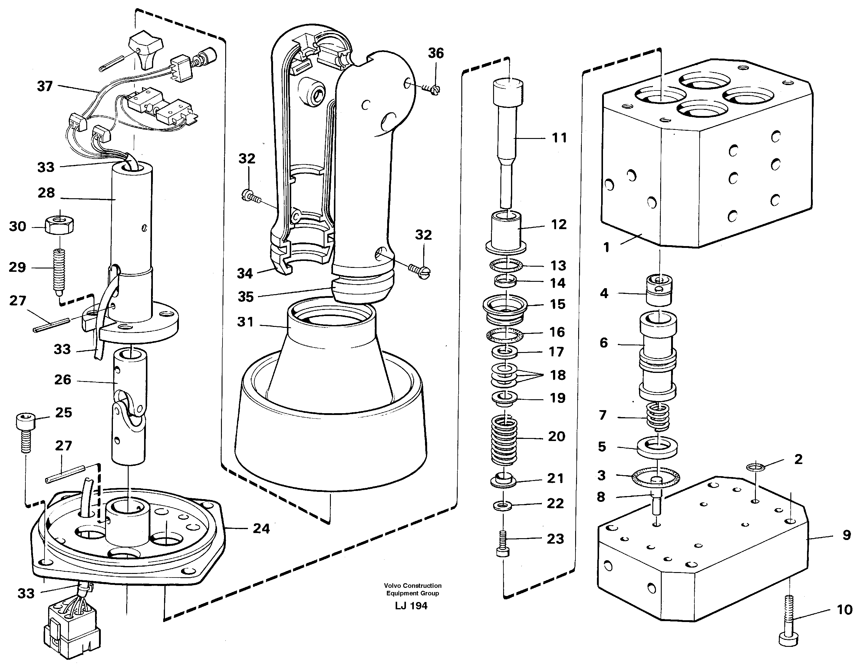 Control pressure valve — volvo parts diagram