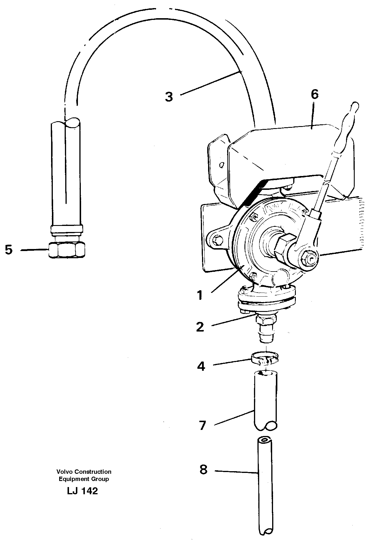 Hand pump — volvo parts diagram