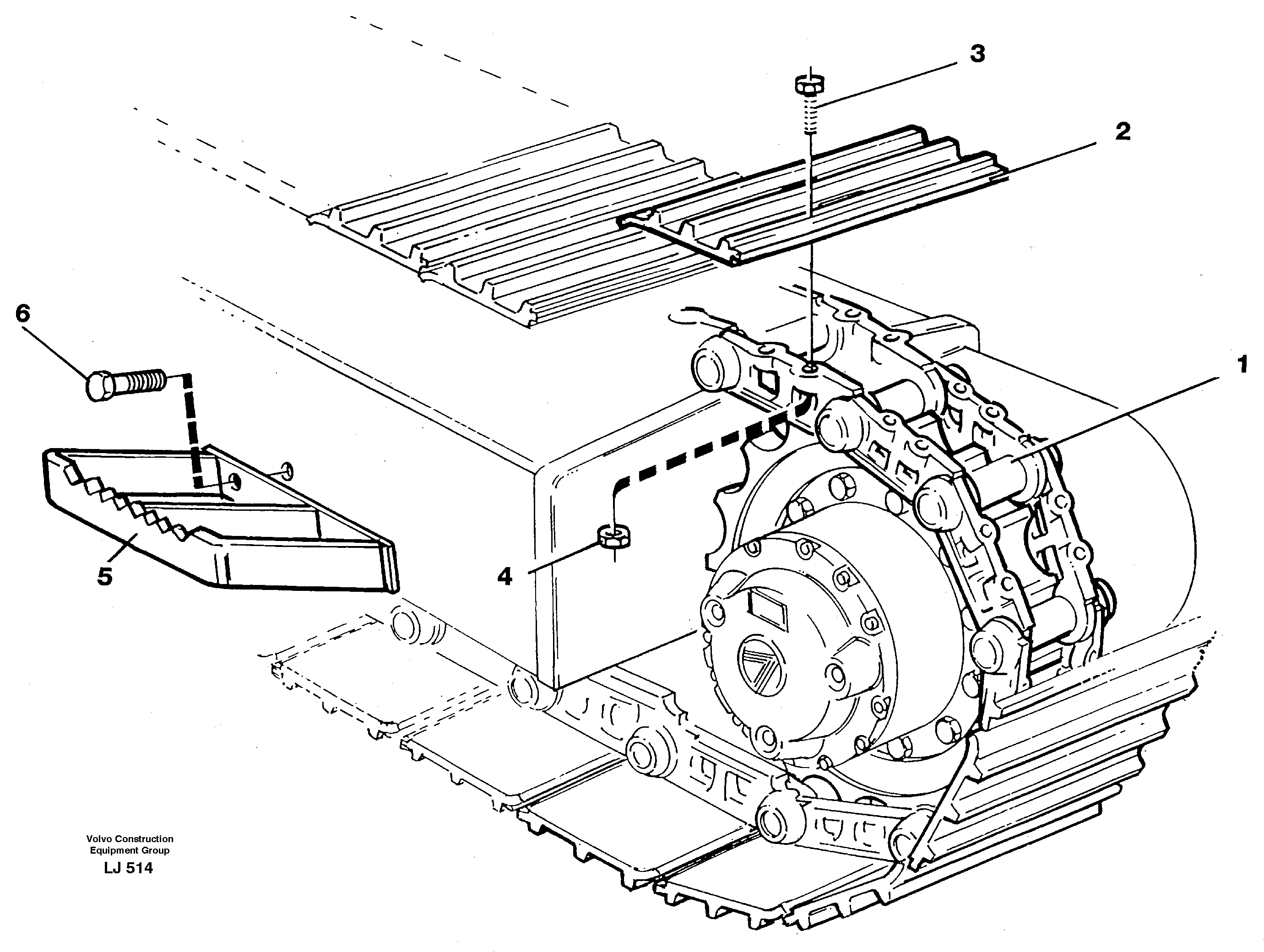 Crawler track  14266172 — volvo parts diagram