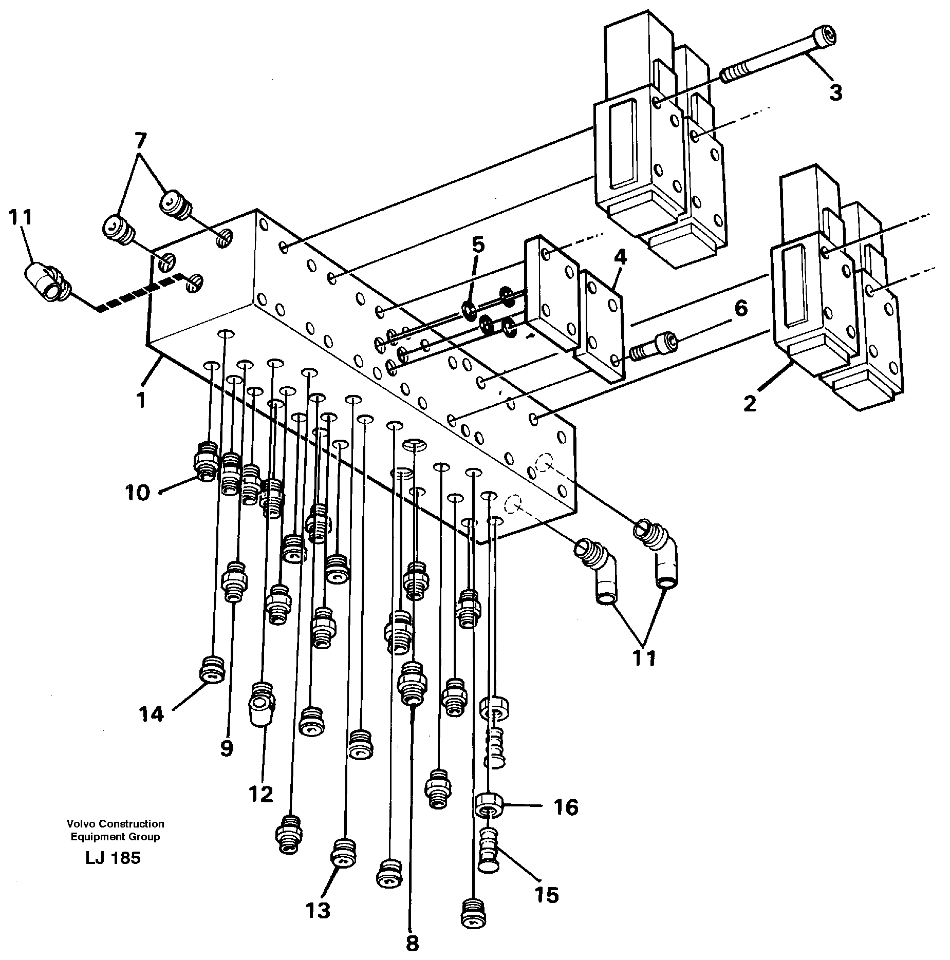 Control valve block — volvo parts diagram