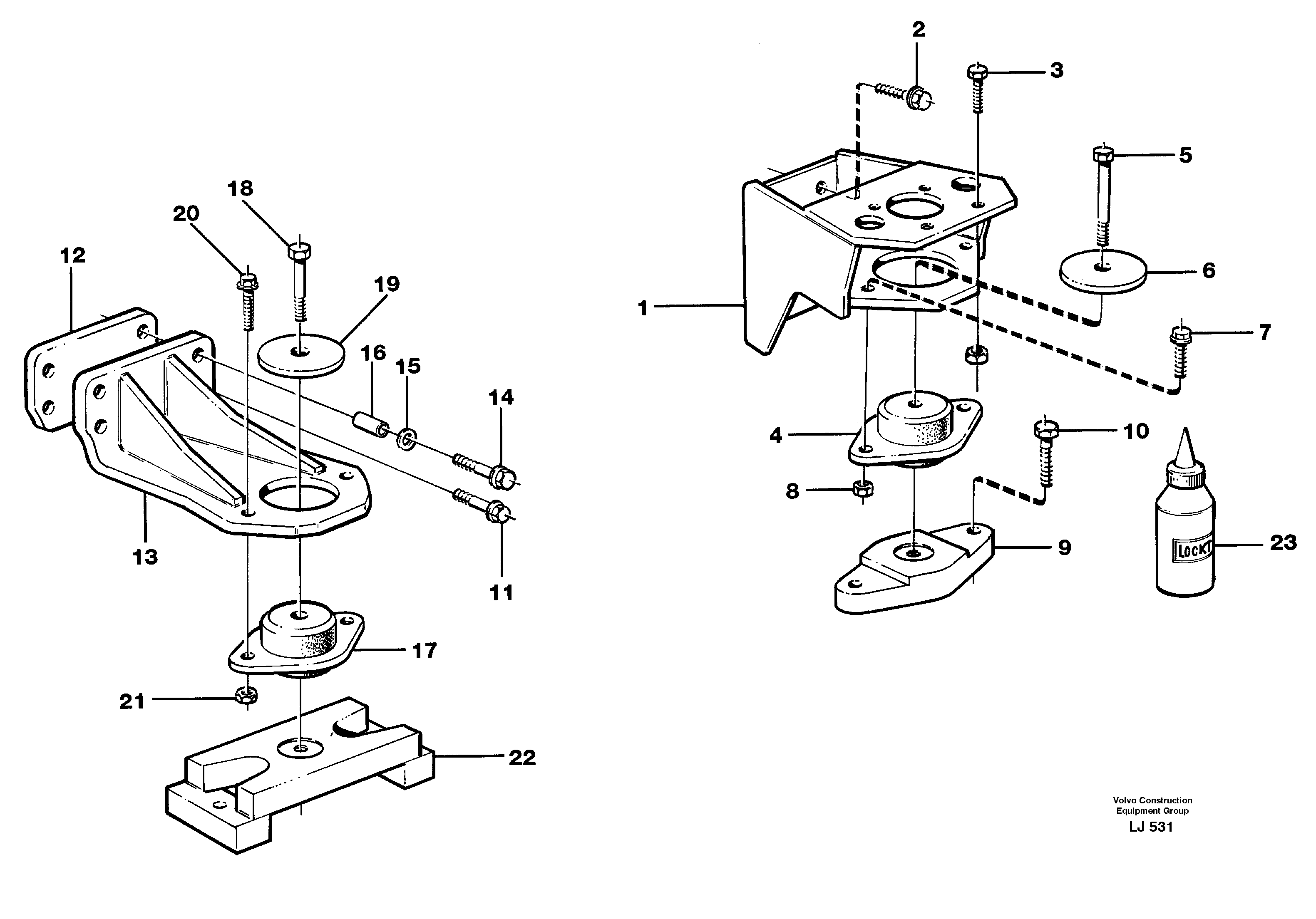 Engine mounting — volvo parts diagram