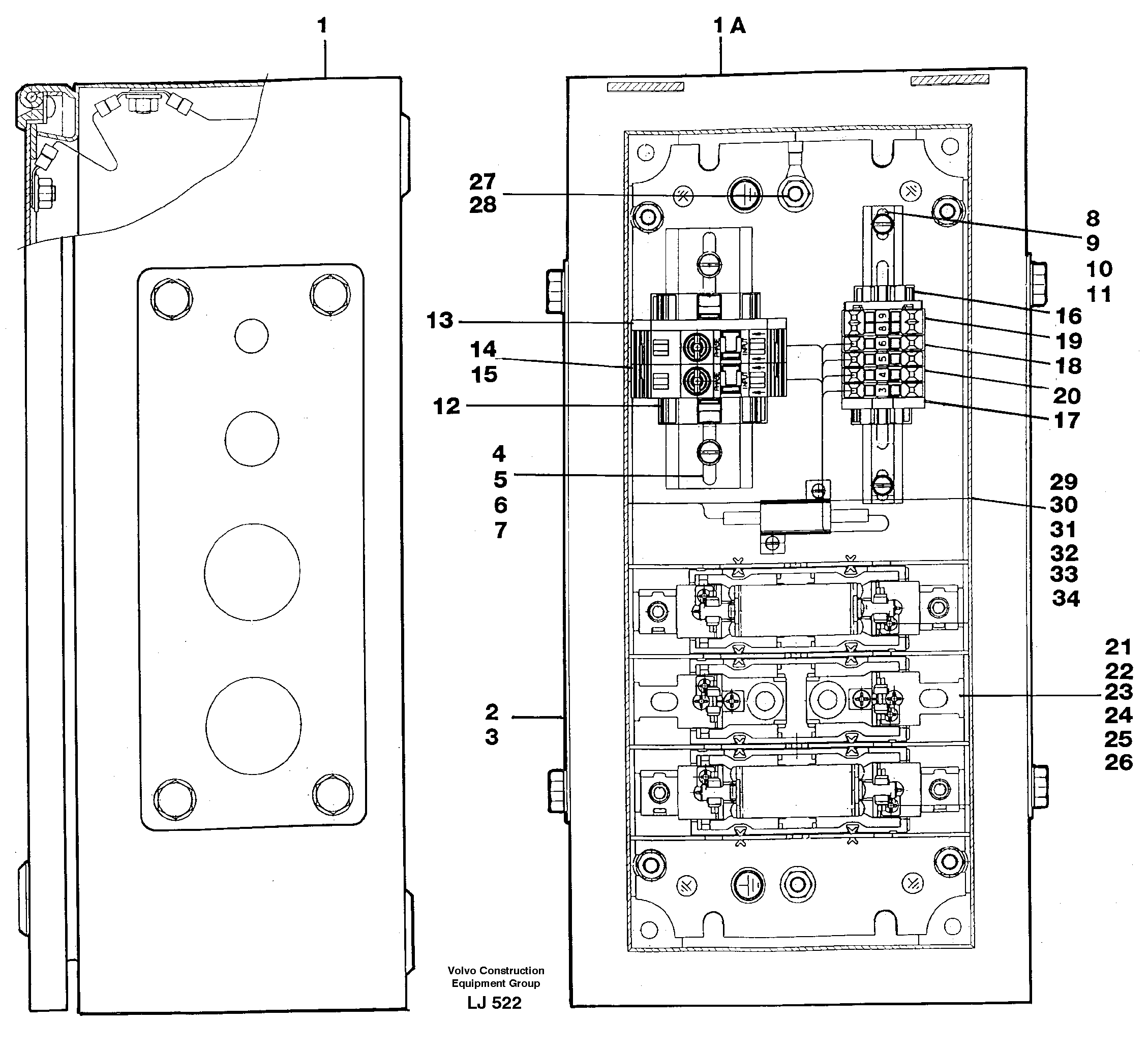 Magnet equipment Älmhult,electric distr. unit  14265072 — volvo parts diagram