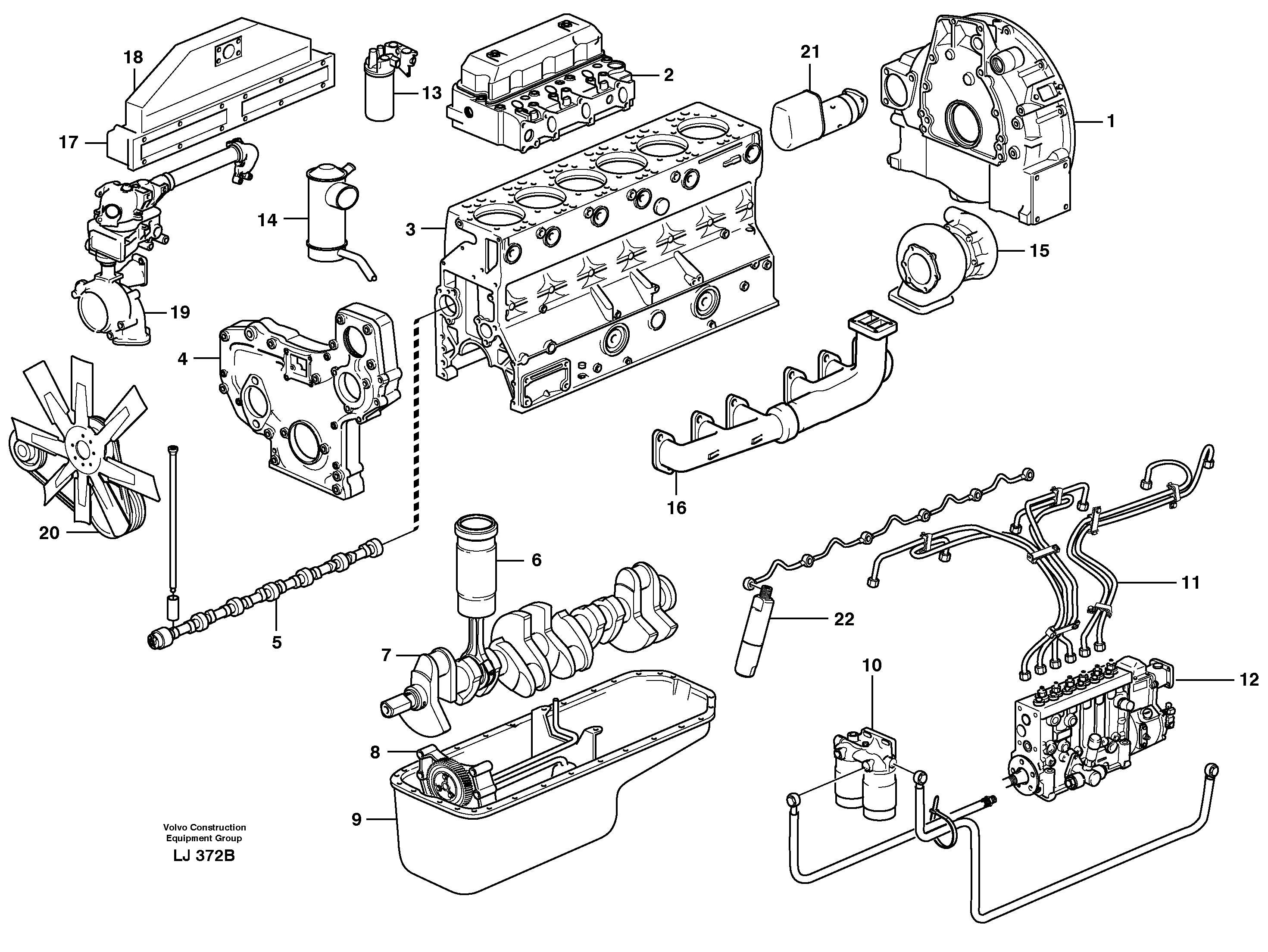 Engine Td 63 Kie — volvo parts diagram