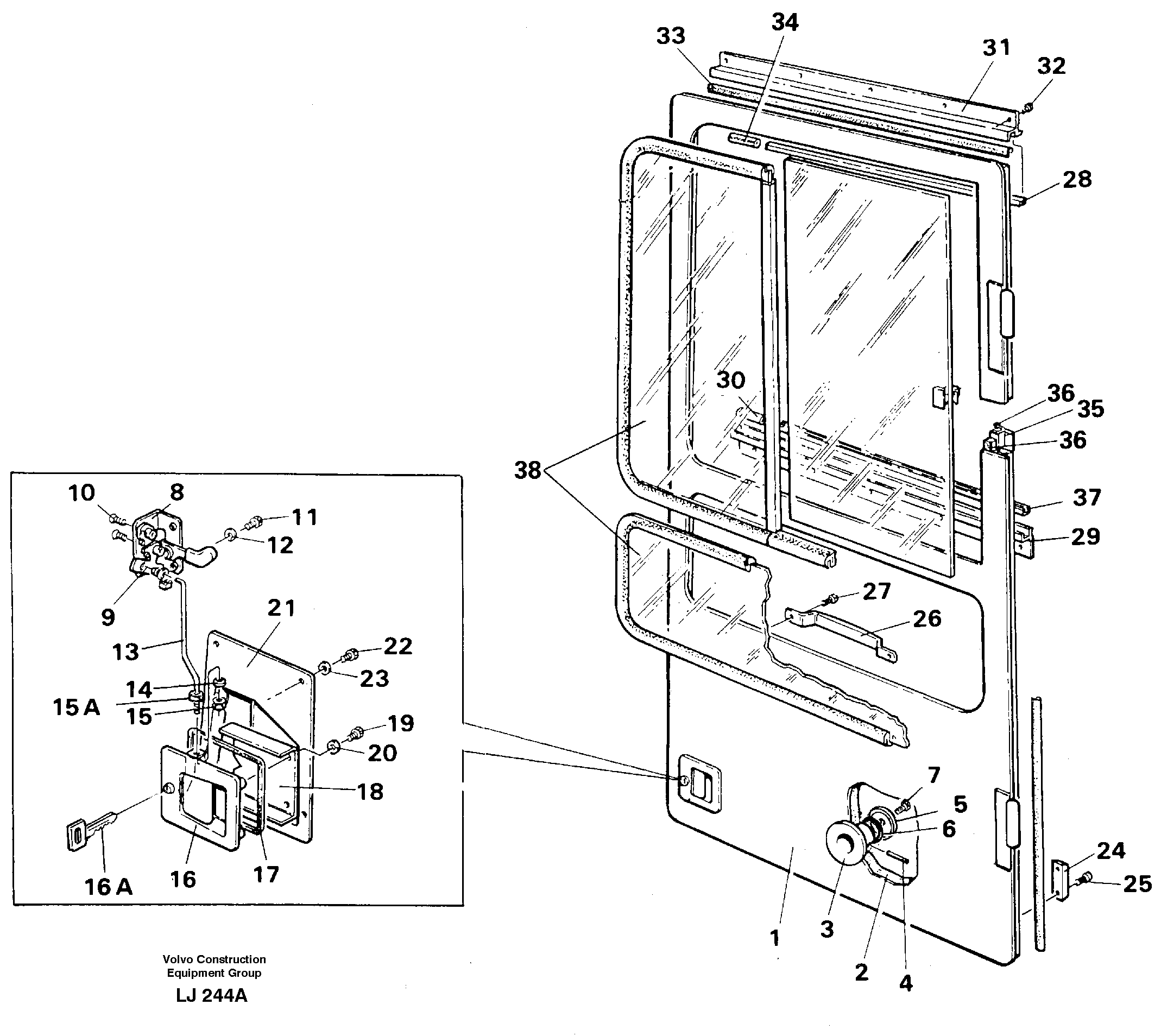 Door  SER NO - 4417 — volvo parts diagram