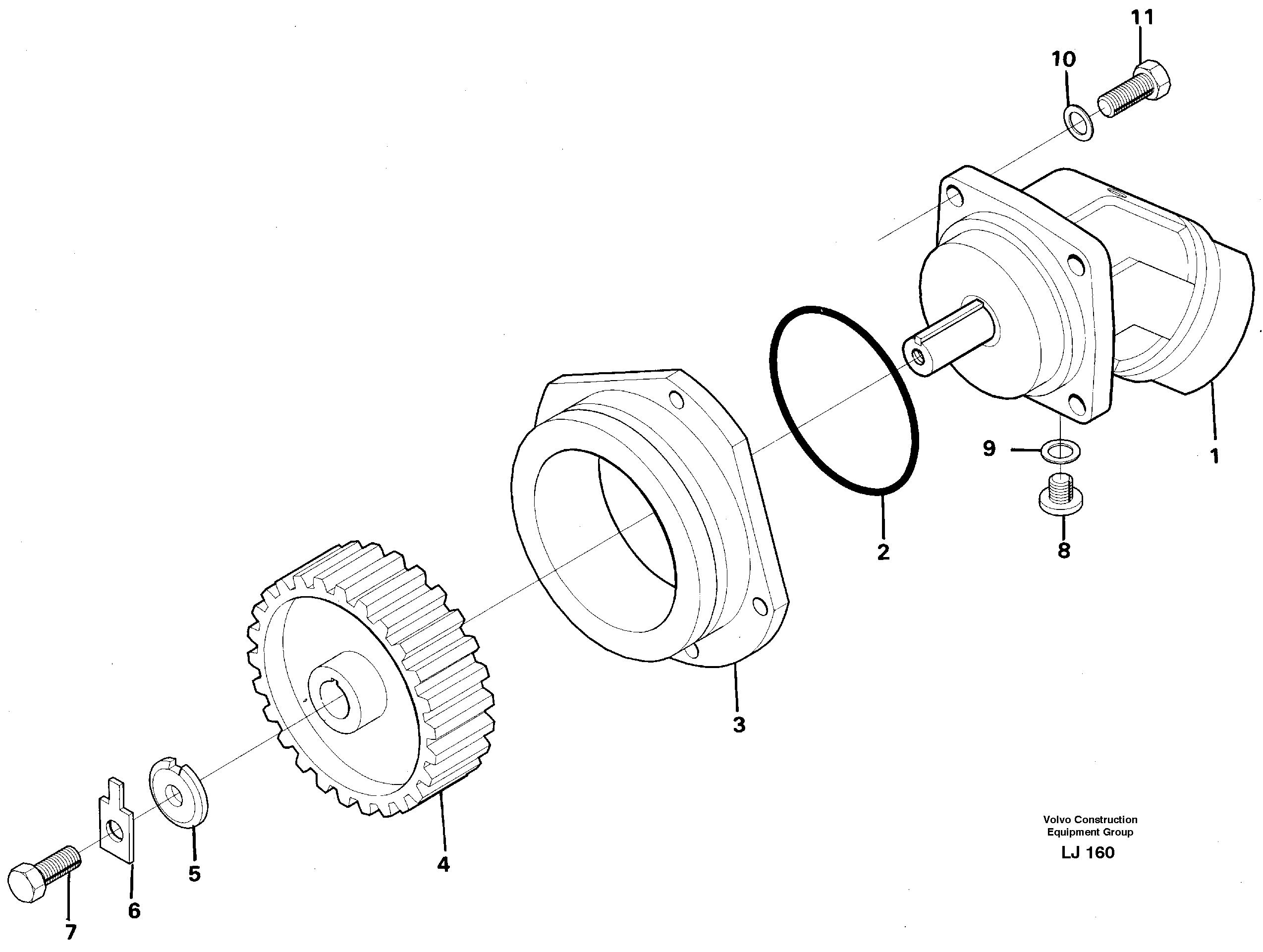 Hydraulic pump P4. — volvo parts diagram