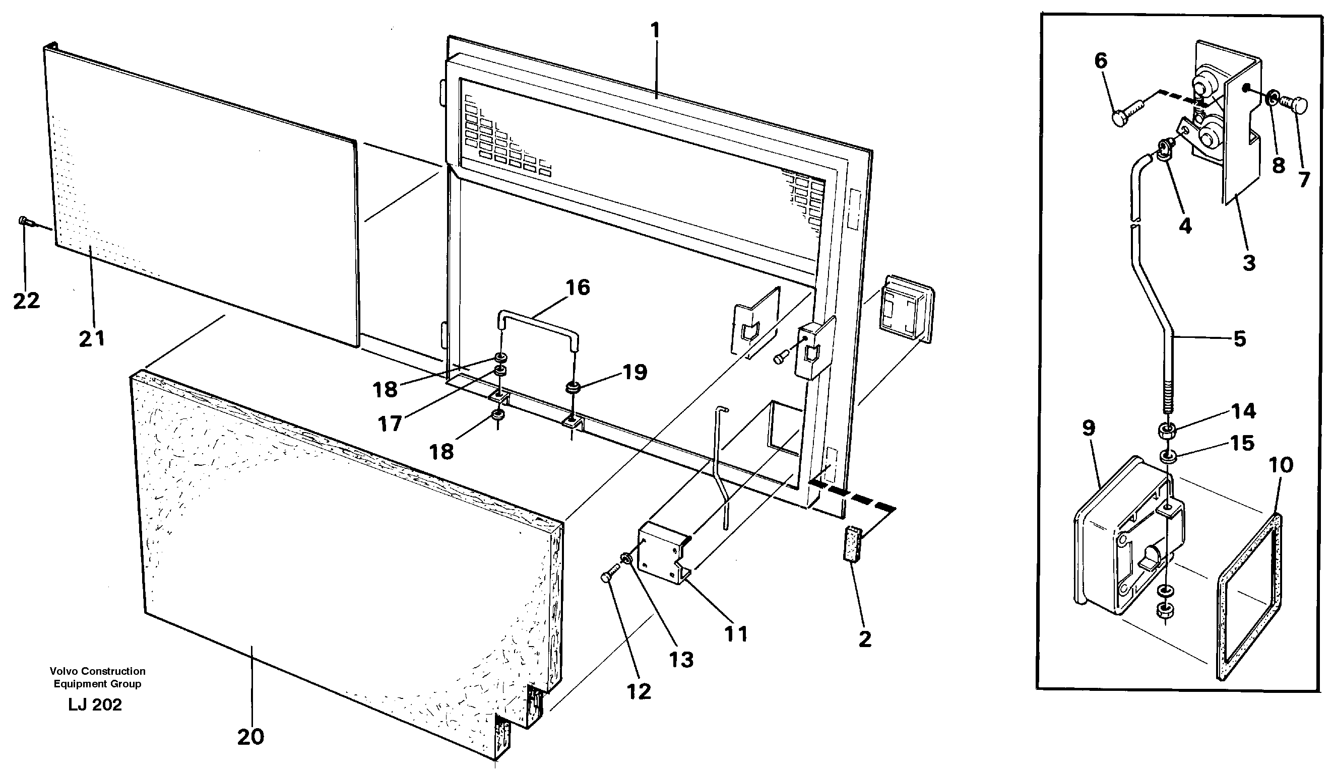 Door, Rh — volvo parts diagram