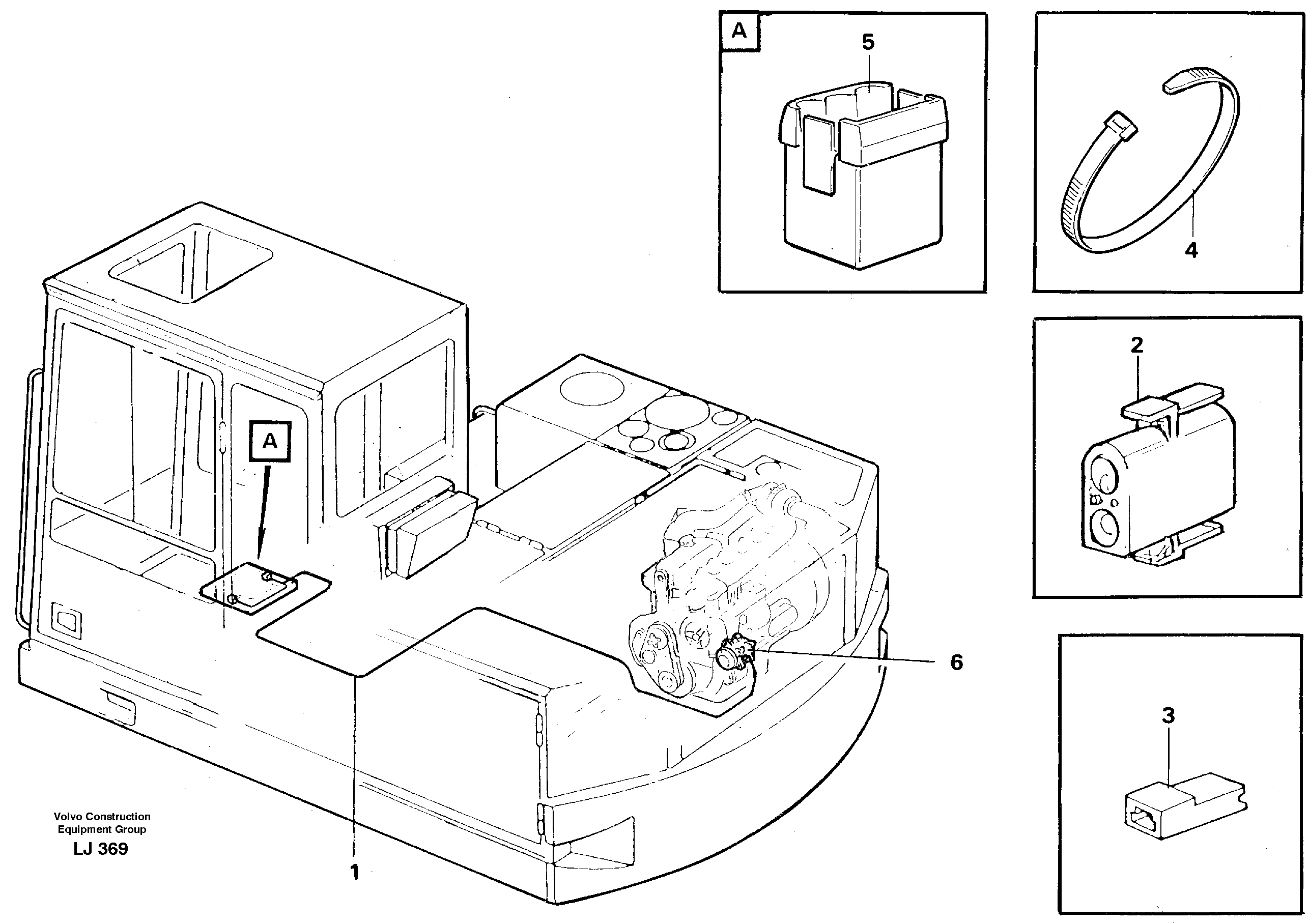 Electric installation for Compressor  14256846 — volvo parts diagram