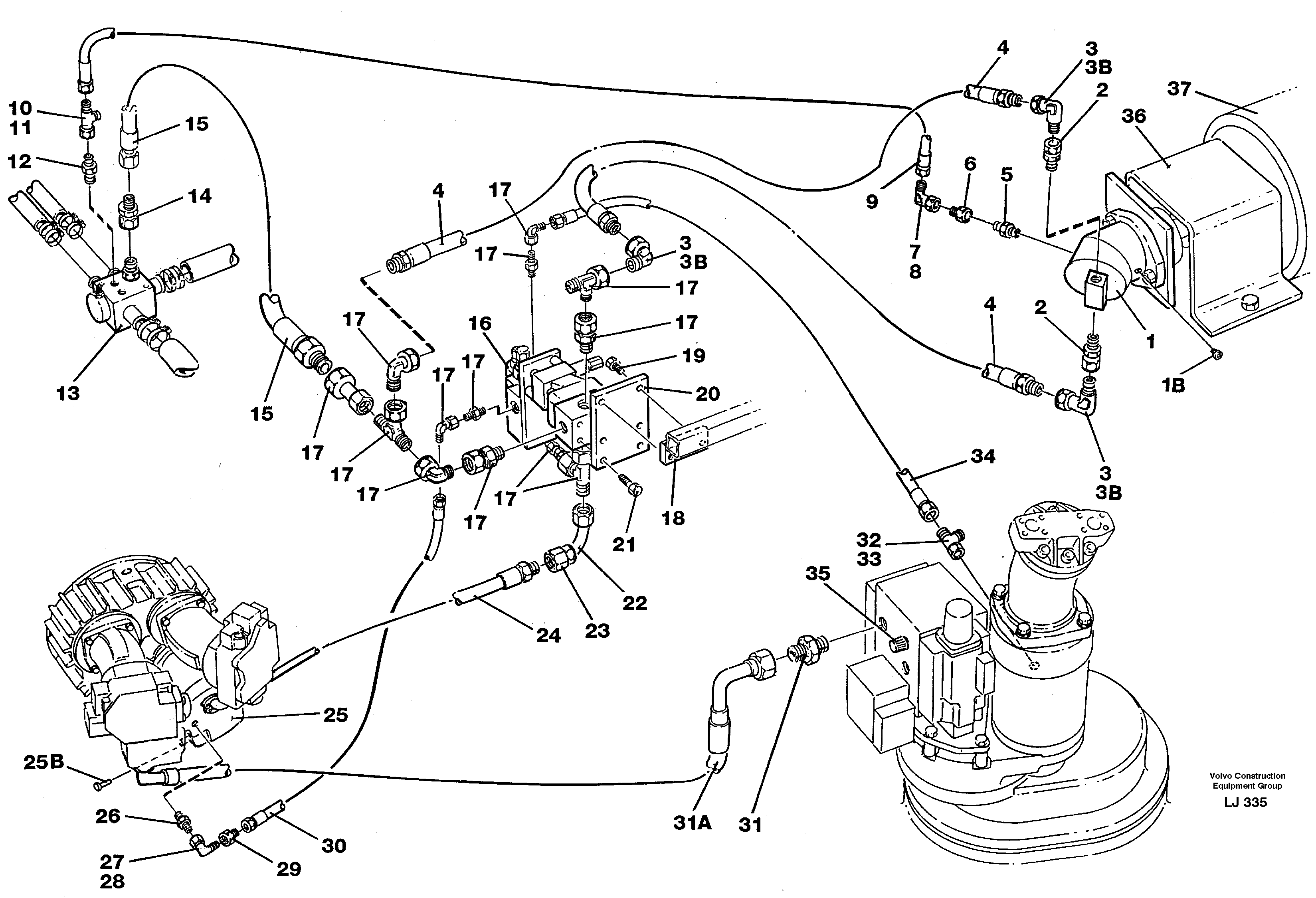 Magnet equipment Ohio, hydraulic installation, 15 kw alternator  14263368 — volvo parts diagram