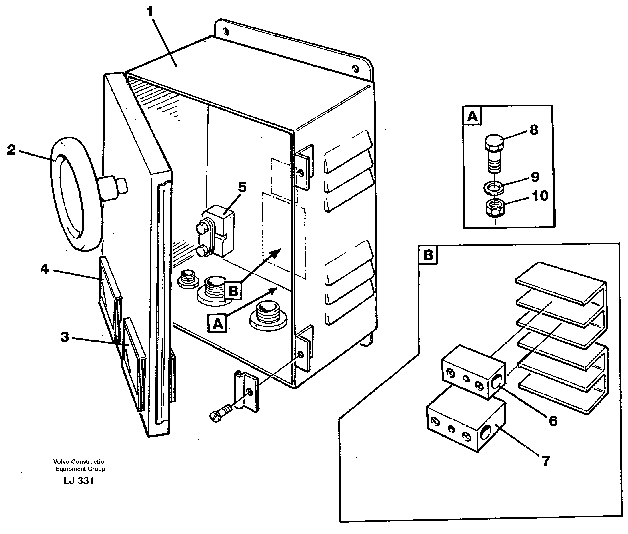 Magnet equipment Ohio, instrument box  14263368 — volvo parts diagram