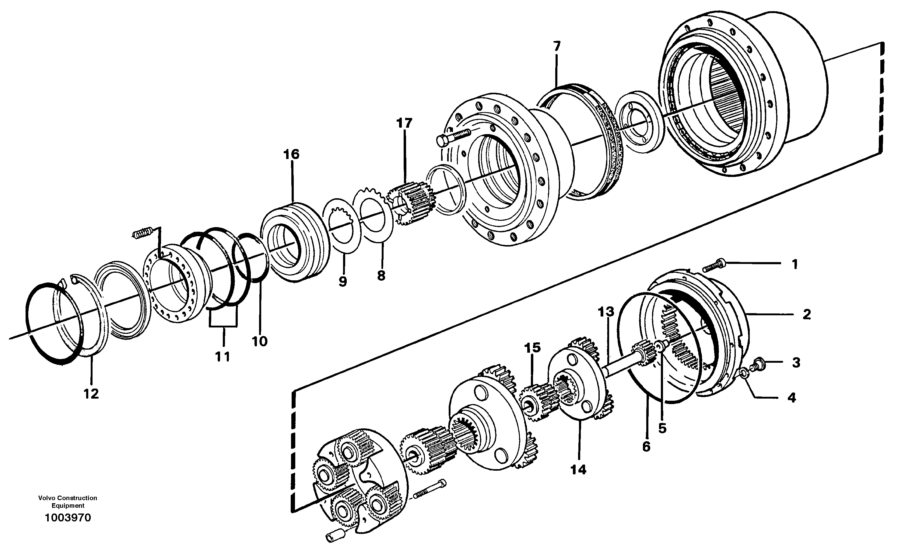 Planetary drive — volvo parts diagram