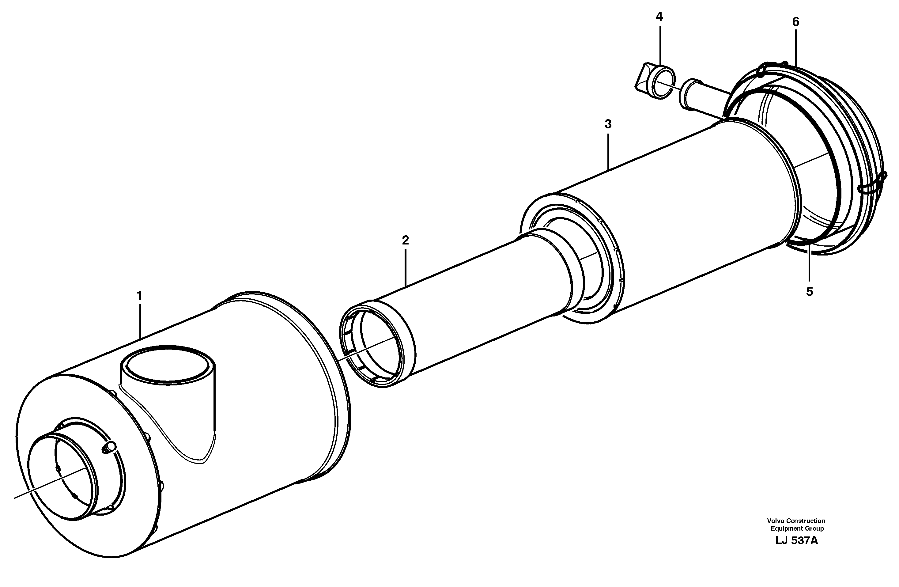 Air filter — volvo parts diagram