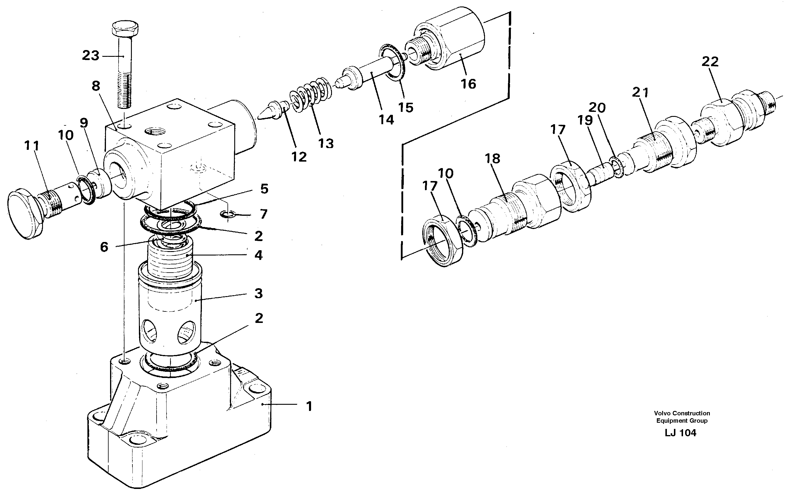 Pressure limiting valve — volvo parts diagram