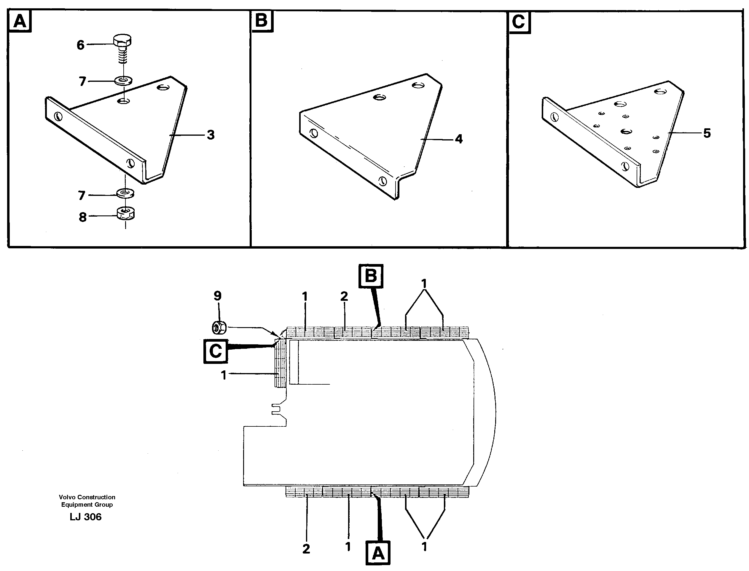 Cat-walk  14241012 — volvo parts diagram