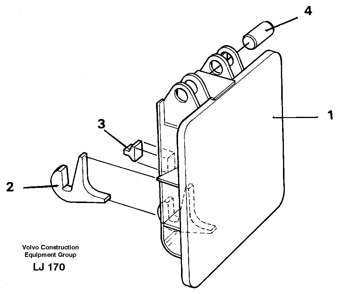 Hammer plate  14255386 — volvo parts diagram