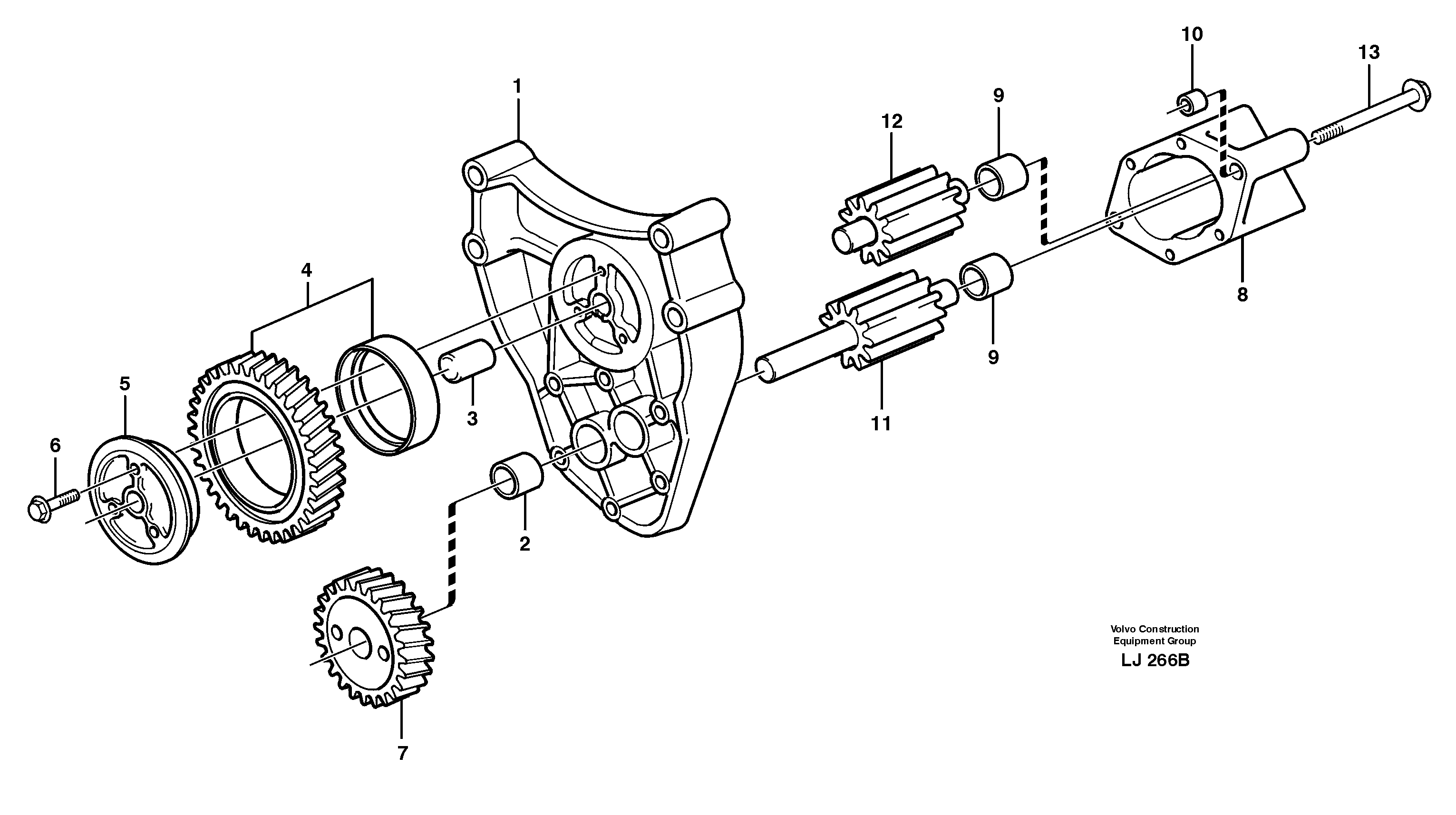 Oil pump — volvo parts diagram