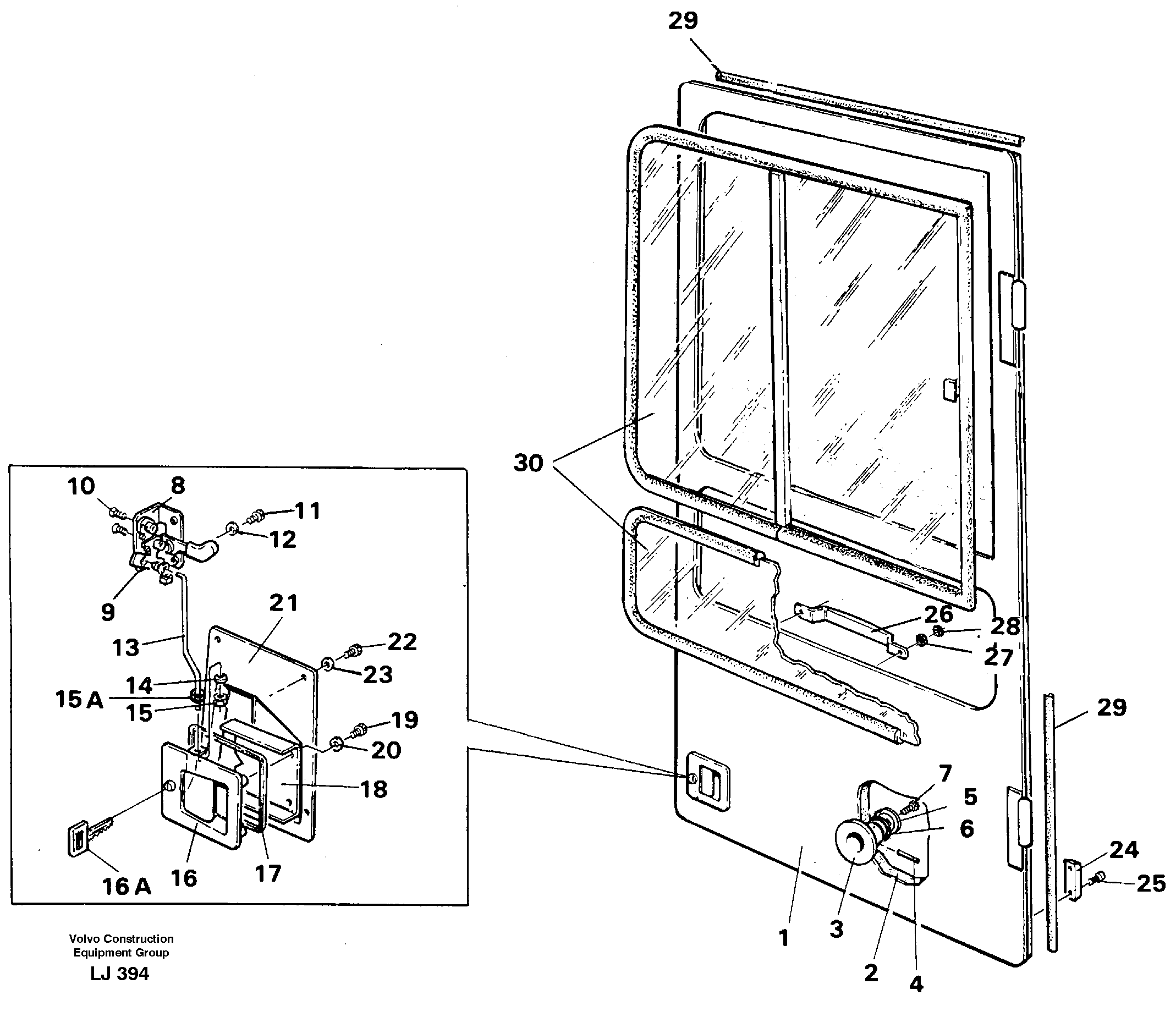 Door  SER NO 4418 - — volvo parts diagram