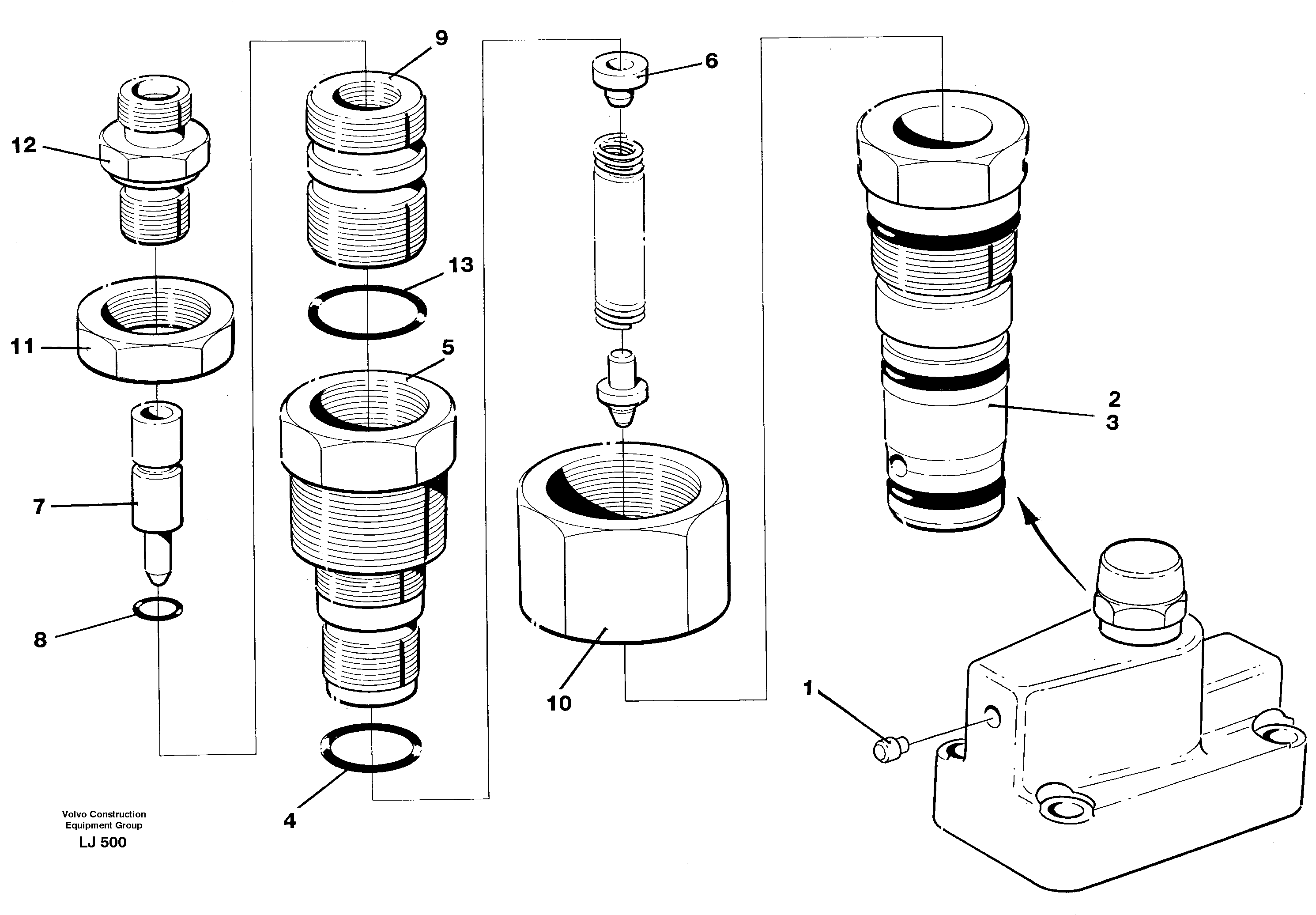 Pressure lim. valve — volvo parts diagram