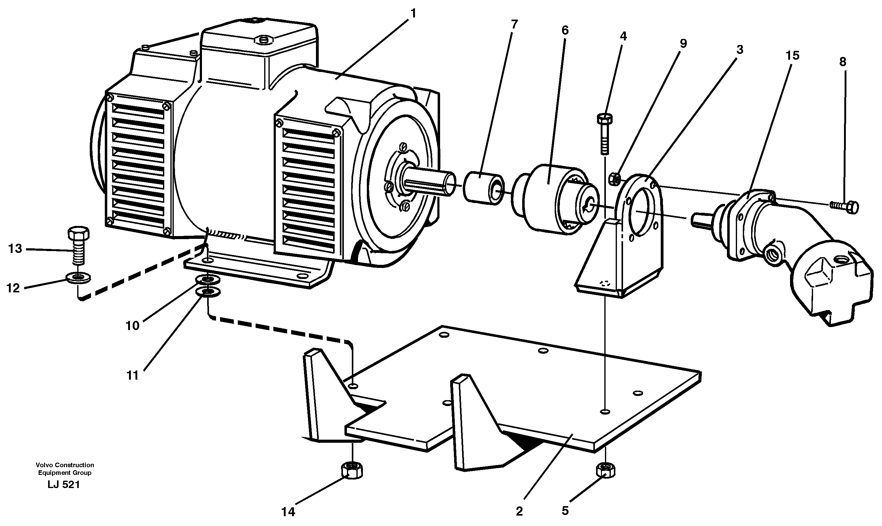 Magnet equipment, Älmhultalternator installation  14265072 — volvo parts diagram