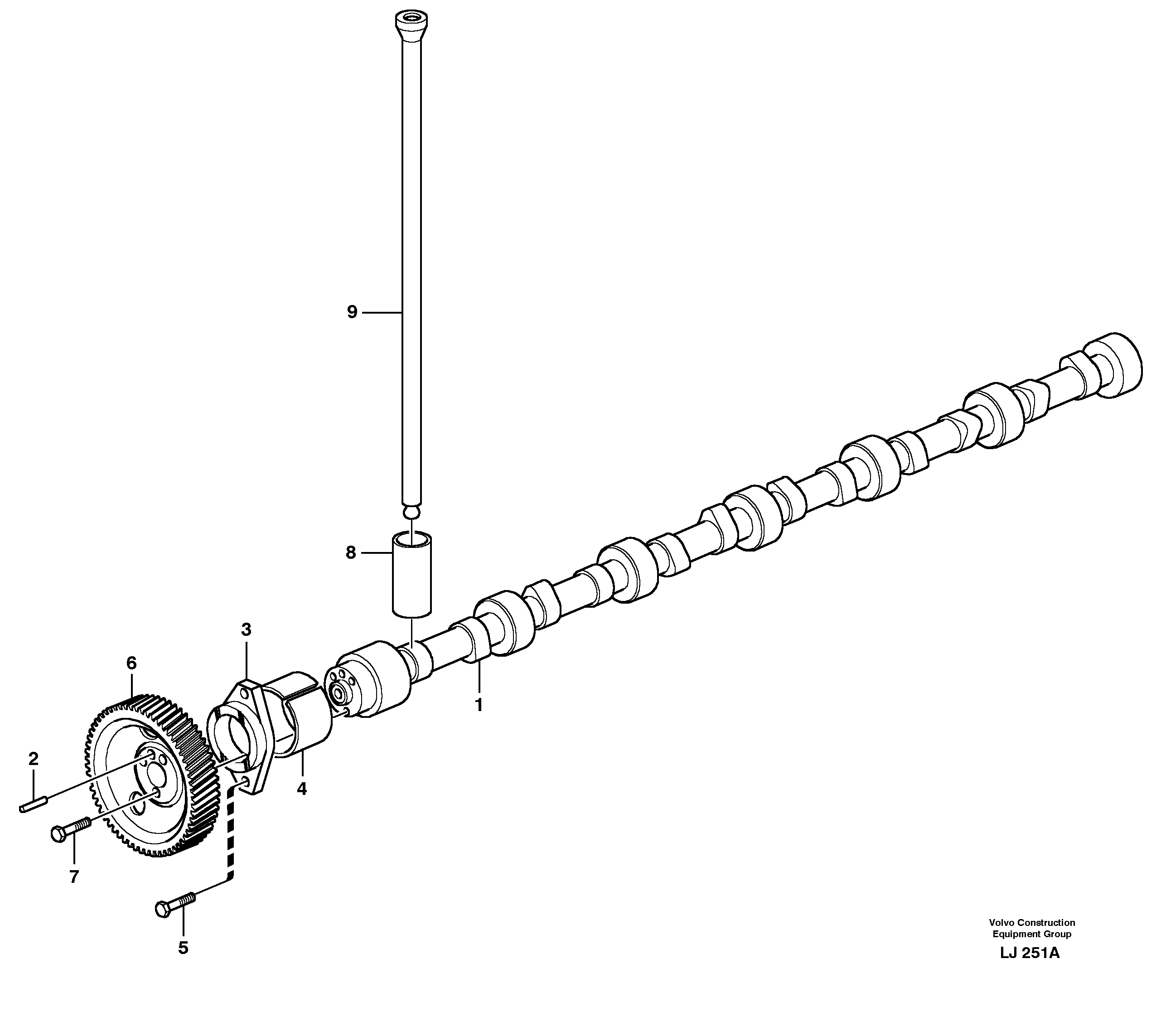 Camshaft — volvo parts diagram