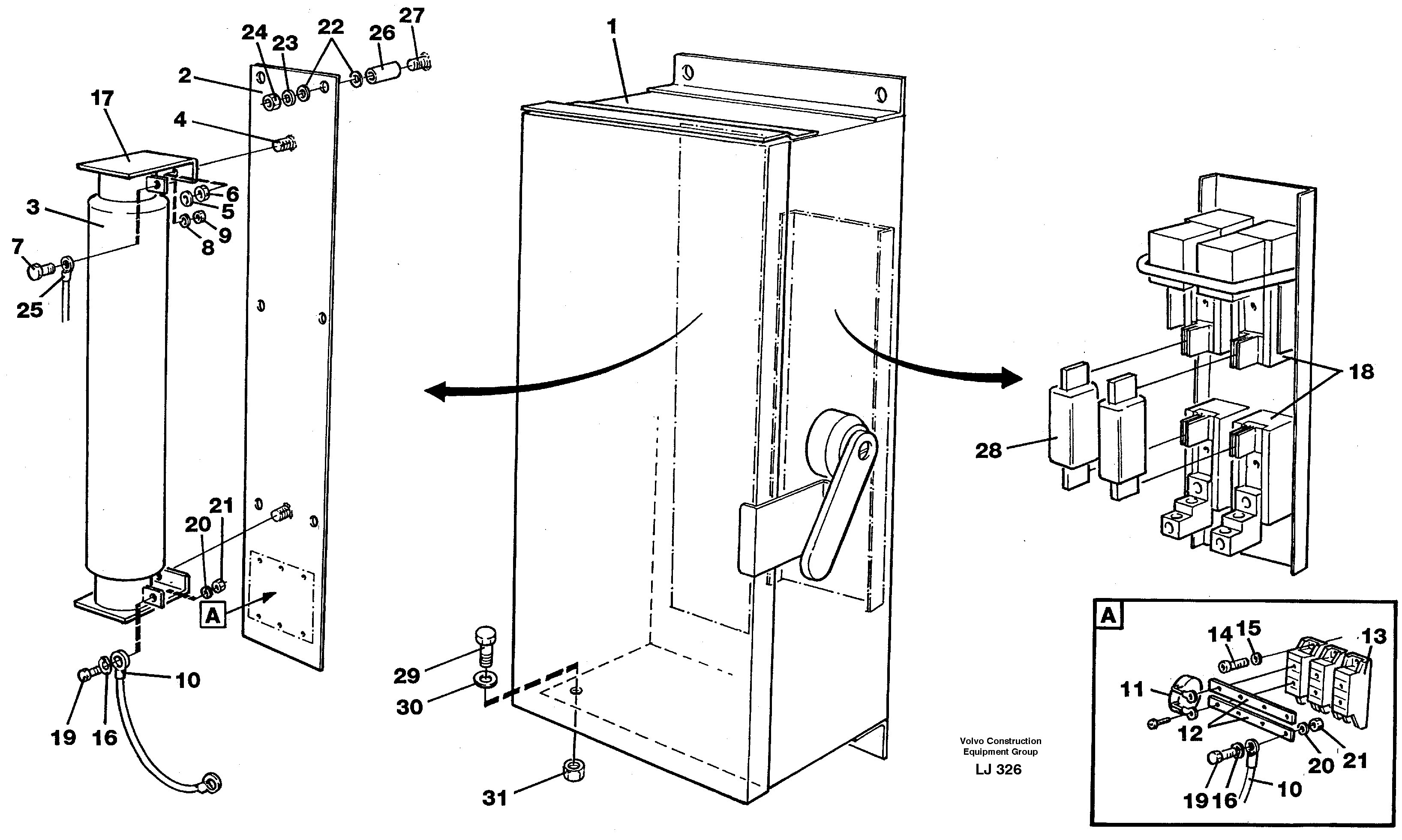 Magnet equipment Ohio, disconnector unit  14263368 — volvo parts diagram