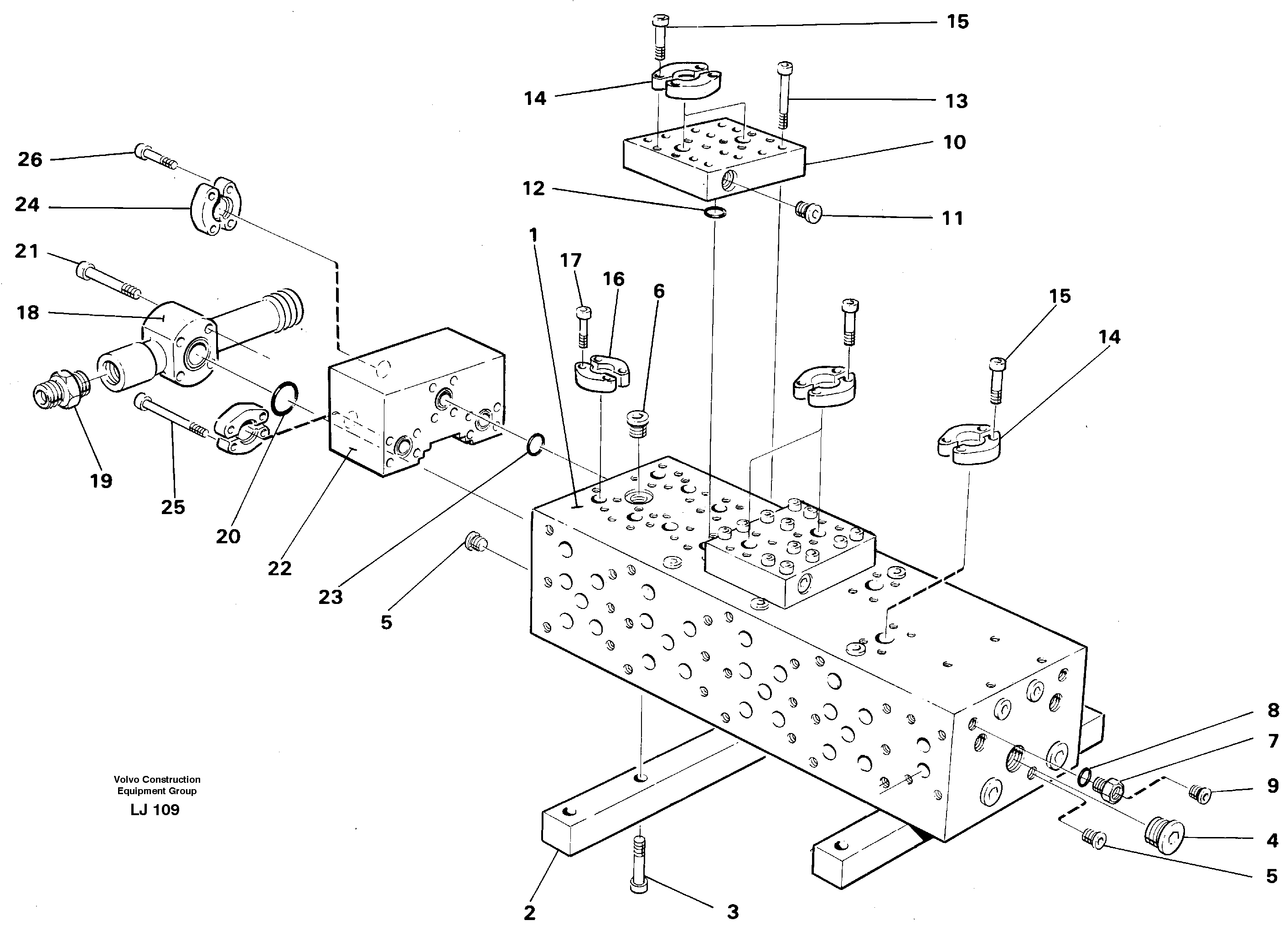 Main valve block — volvo parts diagram