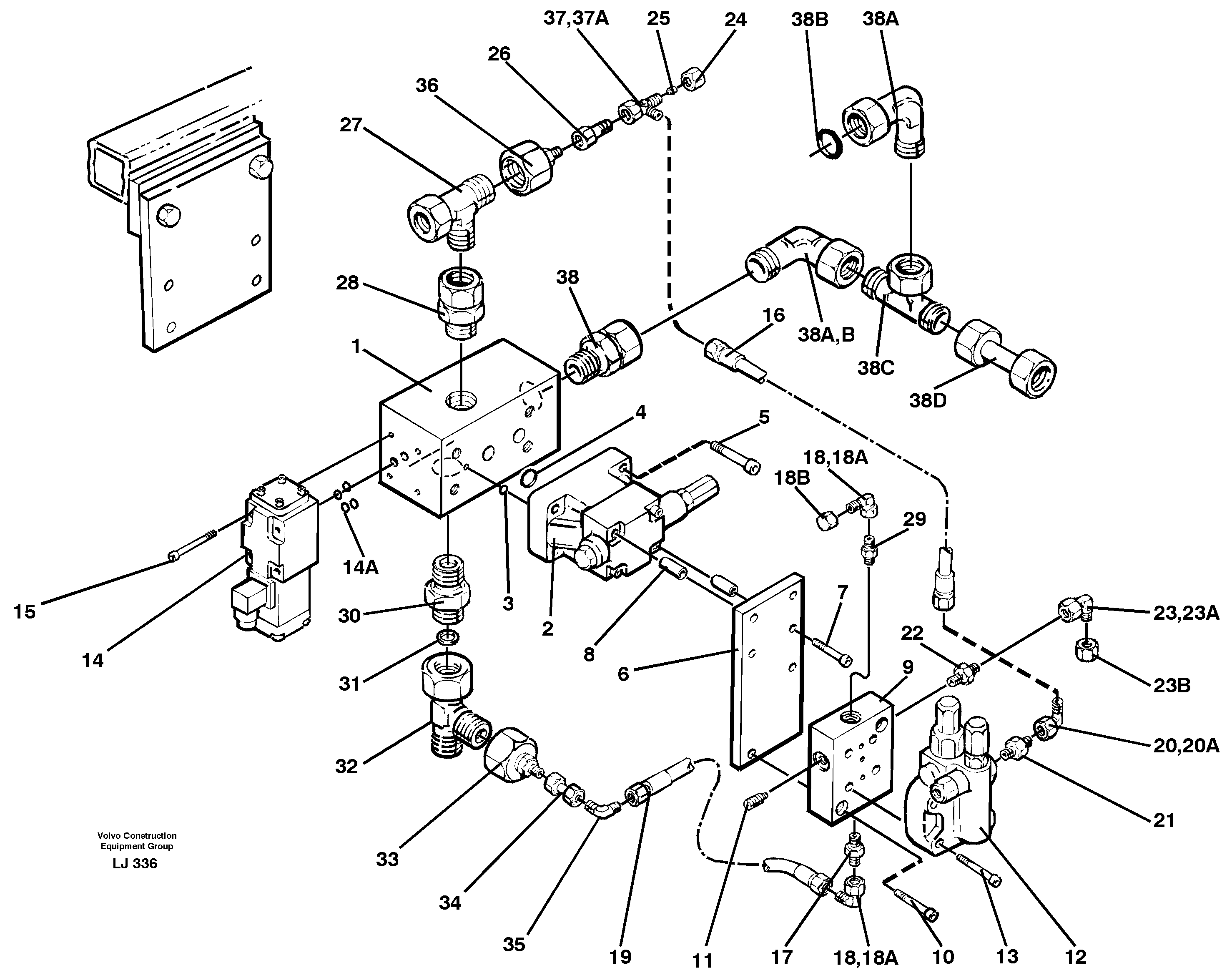 Magnetic equipment Ohio, Valve body  14263368 — volvo parts diagram