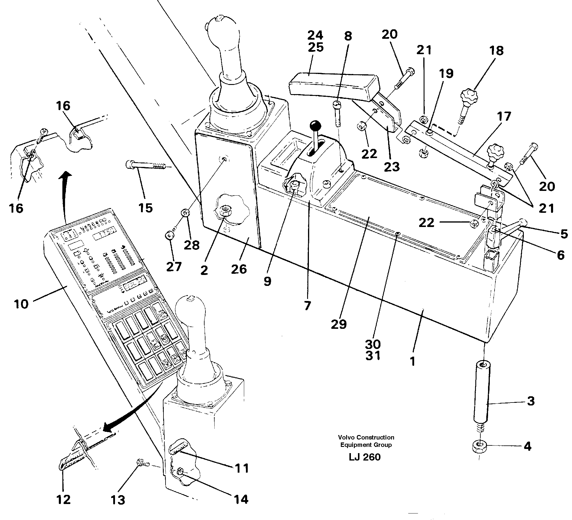 Side panel, Rh — volvo parts diagram