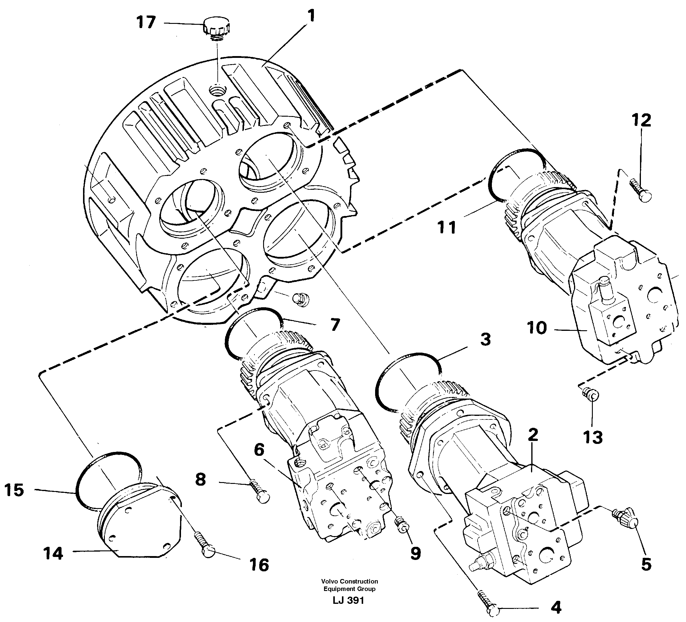 Pump installation — volvo parts diagram