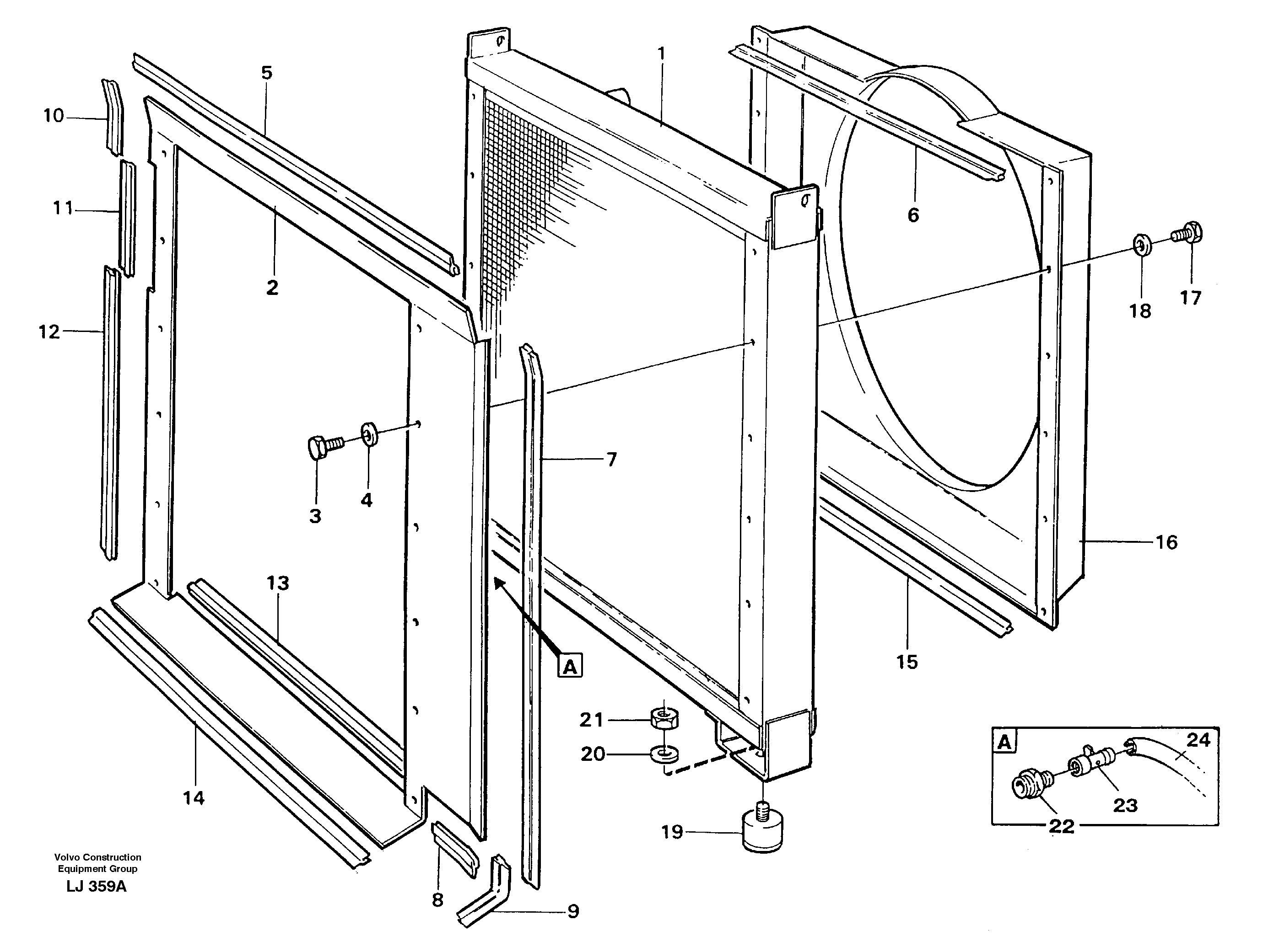 Radiator — volvo parts diagram