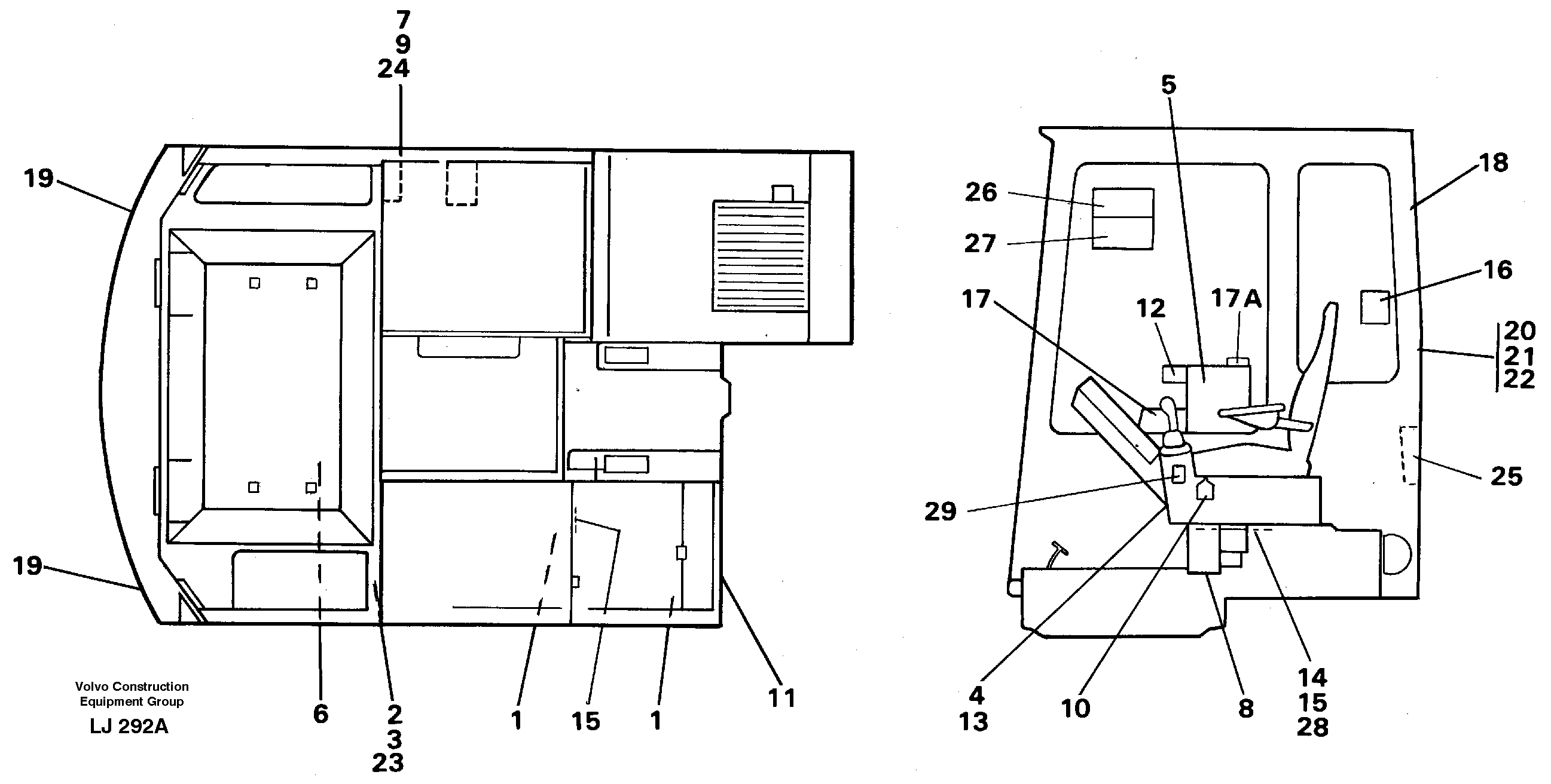 Sign plates and decals — volvo parts diagram