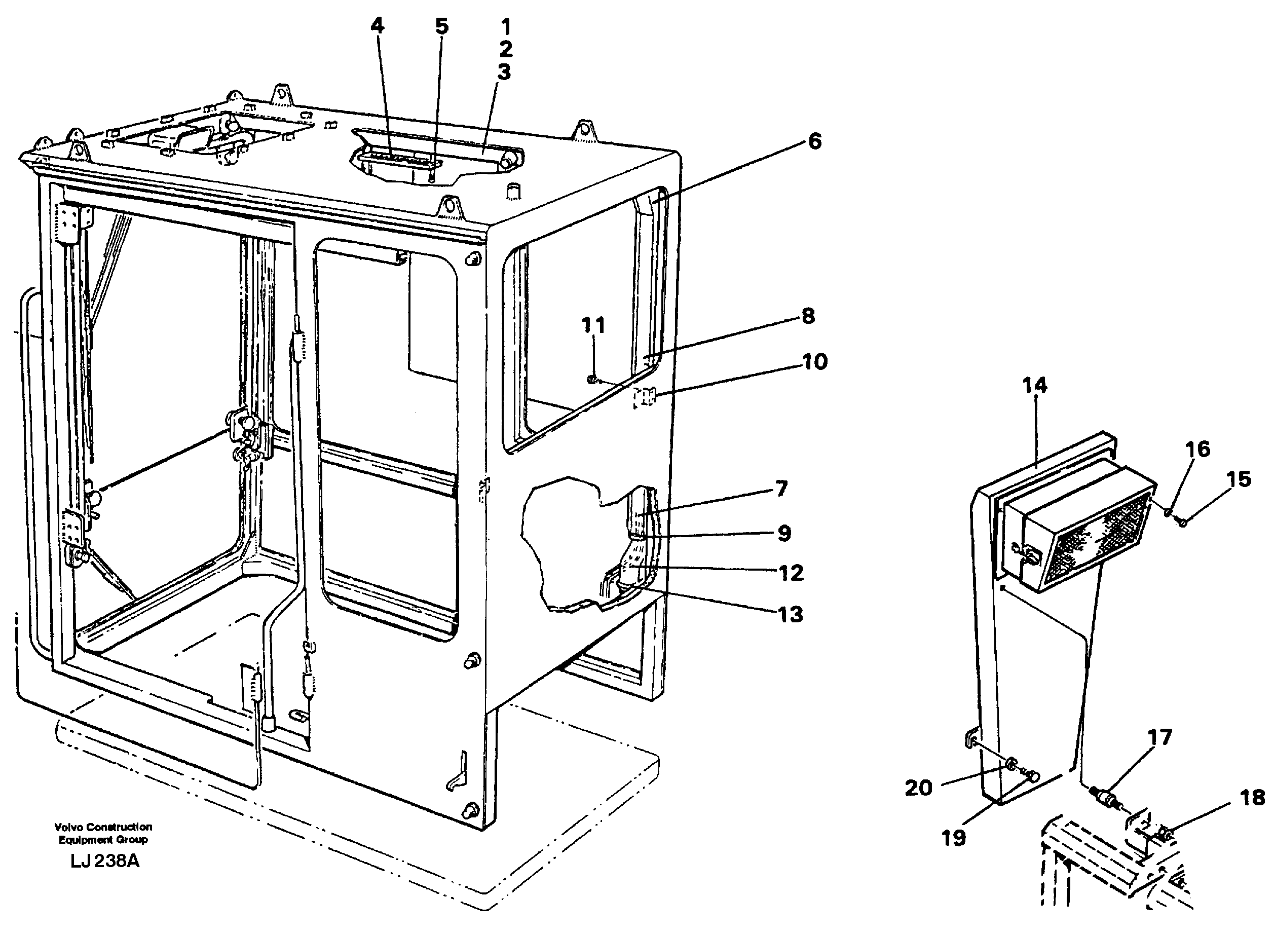 Air duct Cab — volvo parts diagram