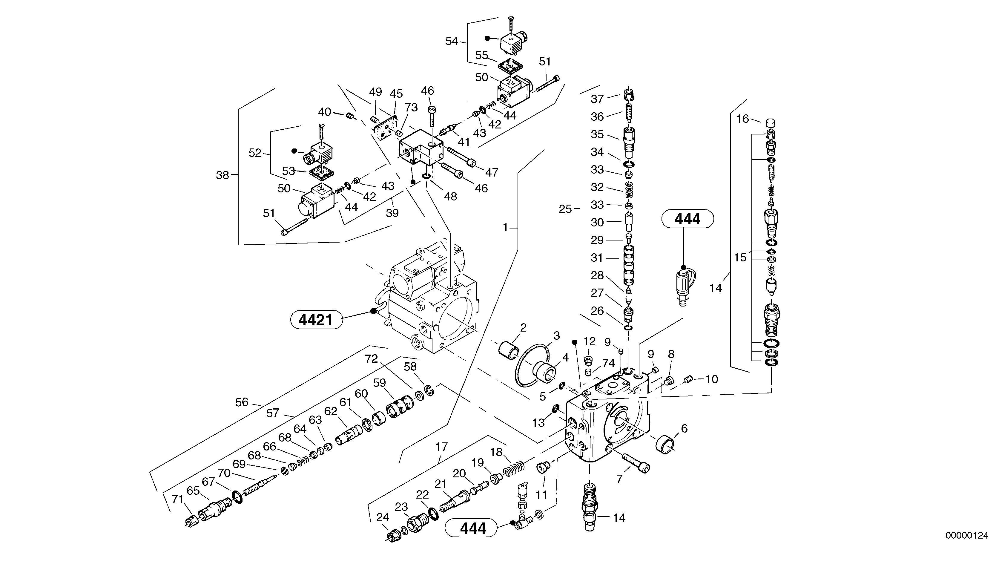 Valves - Variable displacement pump — volvo parts diagram