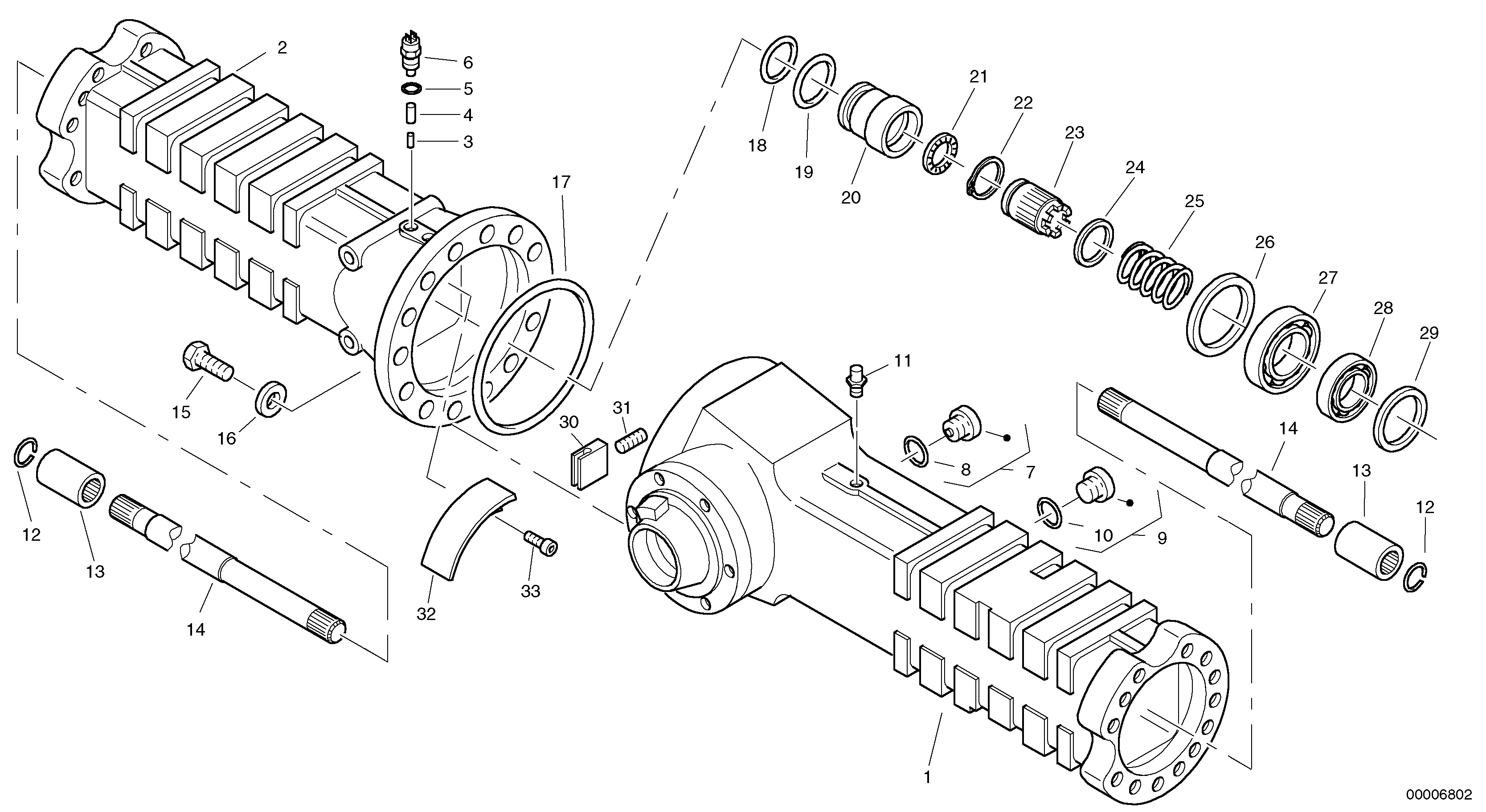 Housing - rear axle — volvo parts diagram