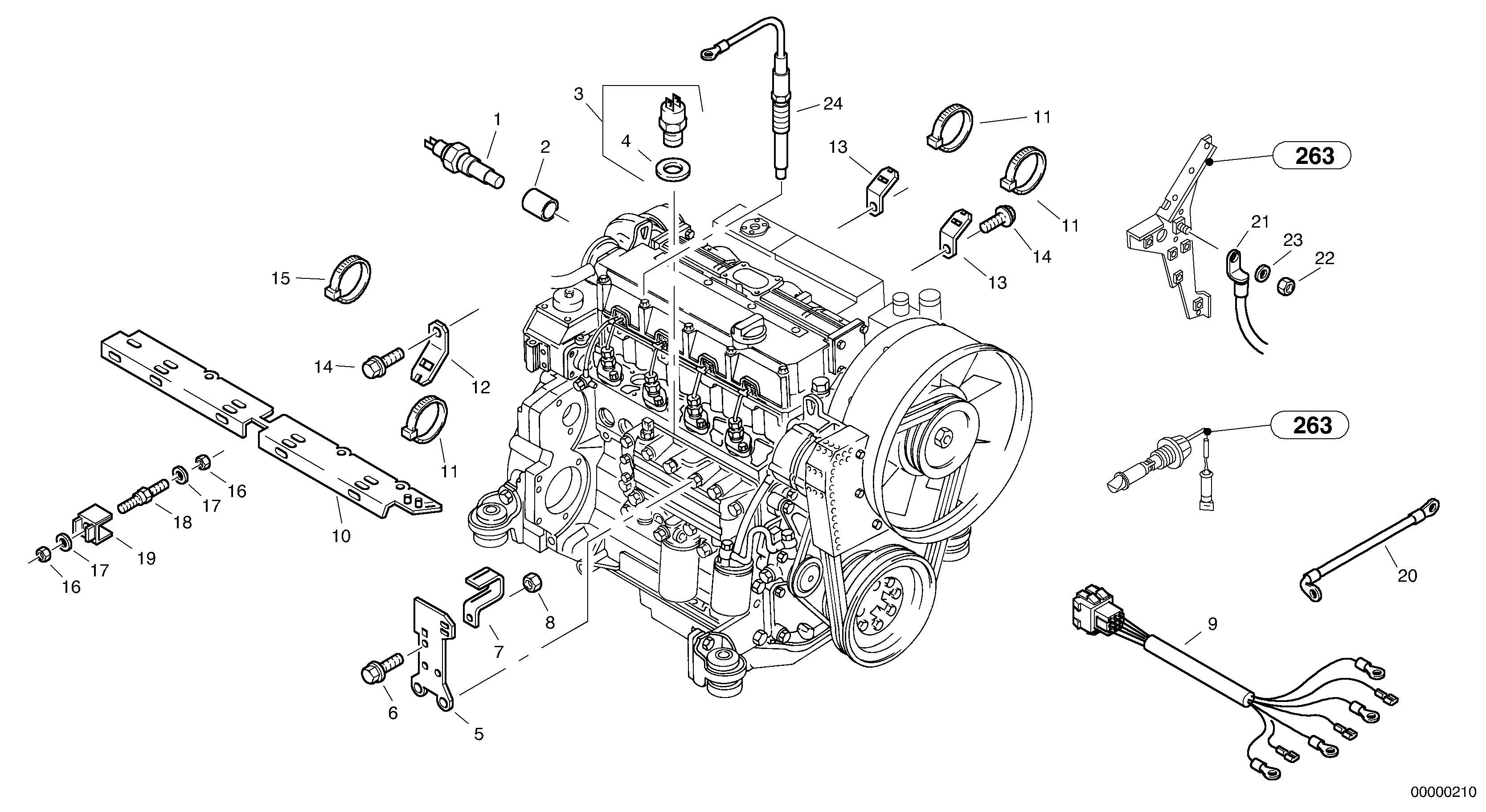 Electric - Engine — volvo parts diagram