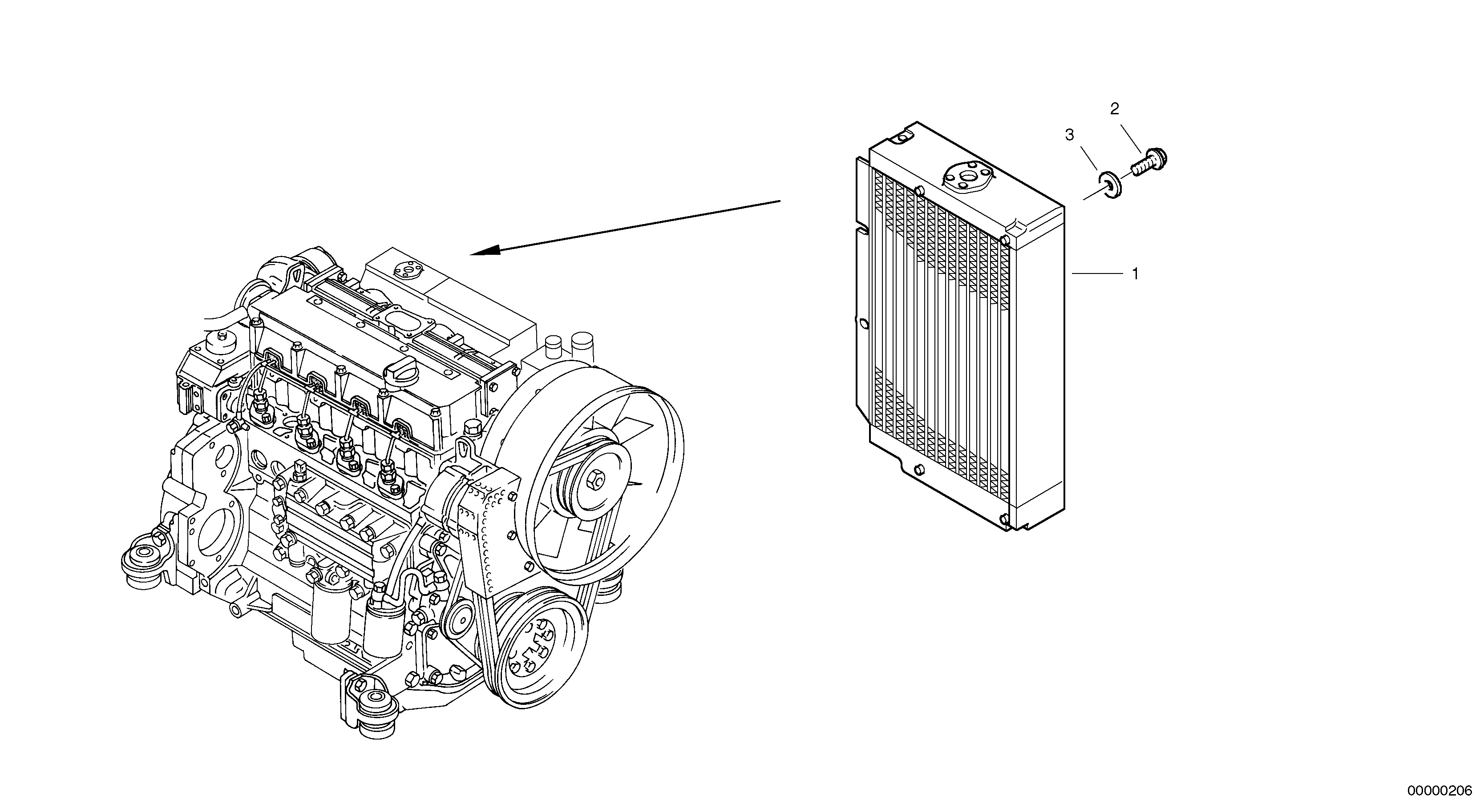 Radiateur - Installation — volvo parts diagram