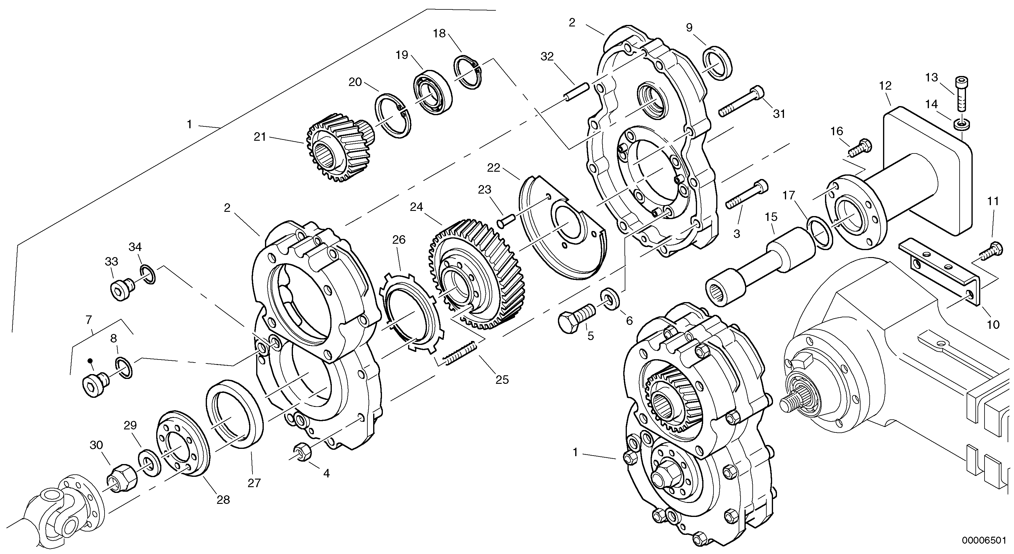 Gearbox assy — volvo parts diagram