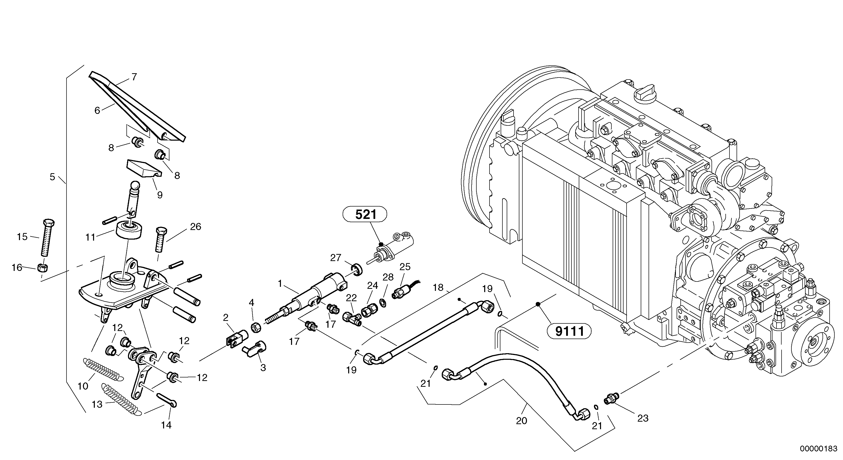Inch control — volvo parts diagram