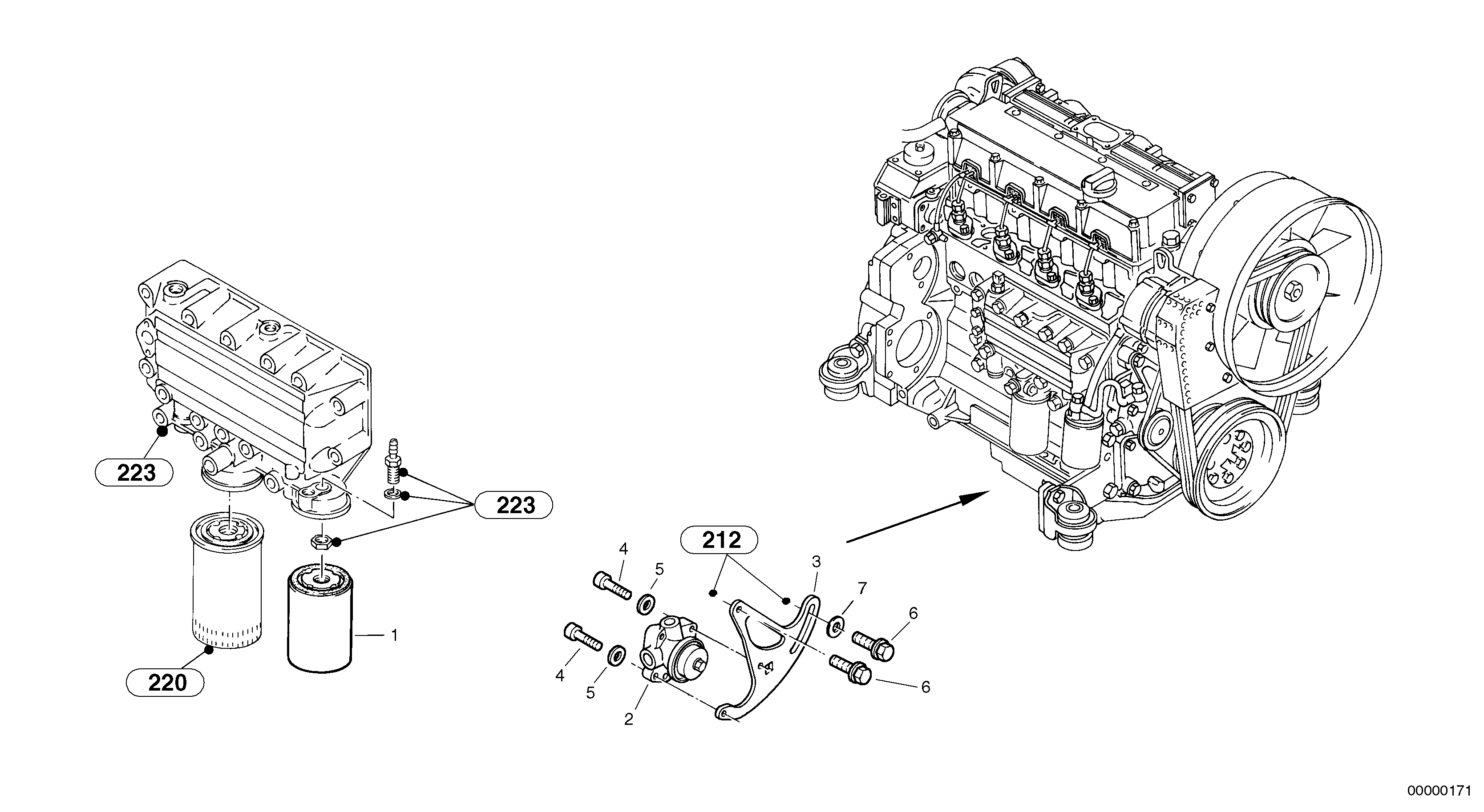 Fuel filter - Feed pump — volvo parts diagram