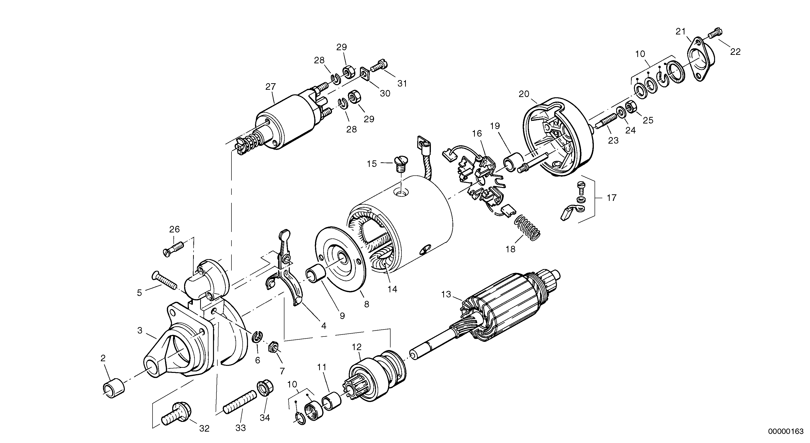 Starter — volvo parts diagram