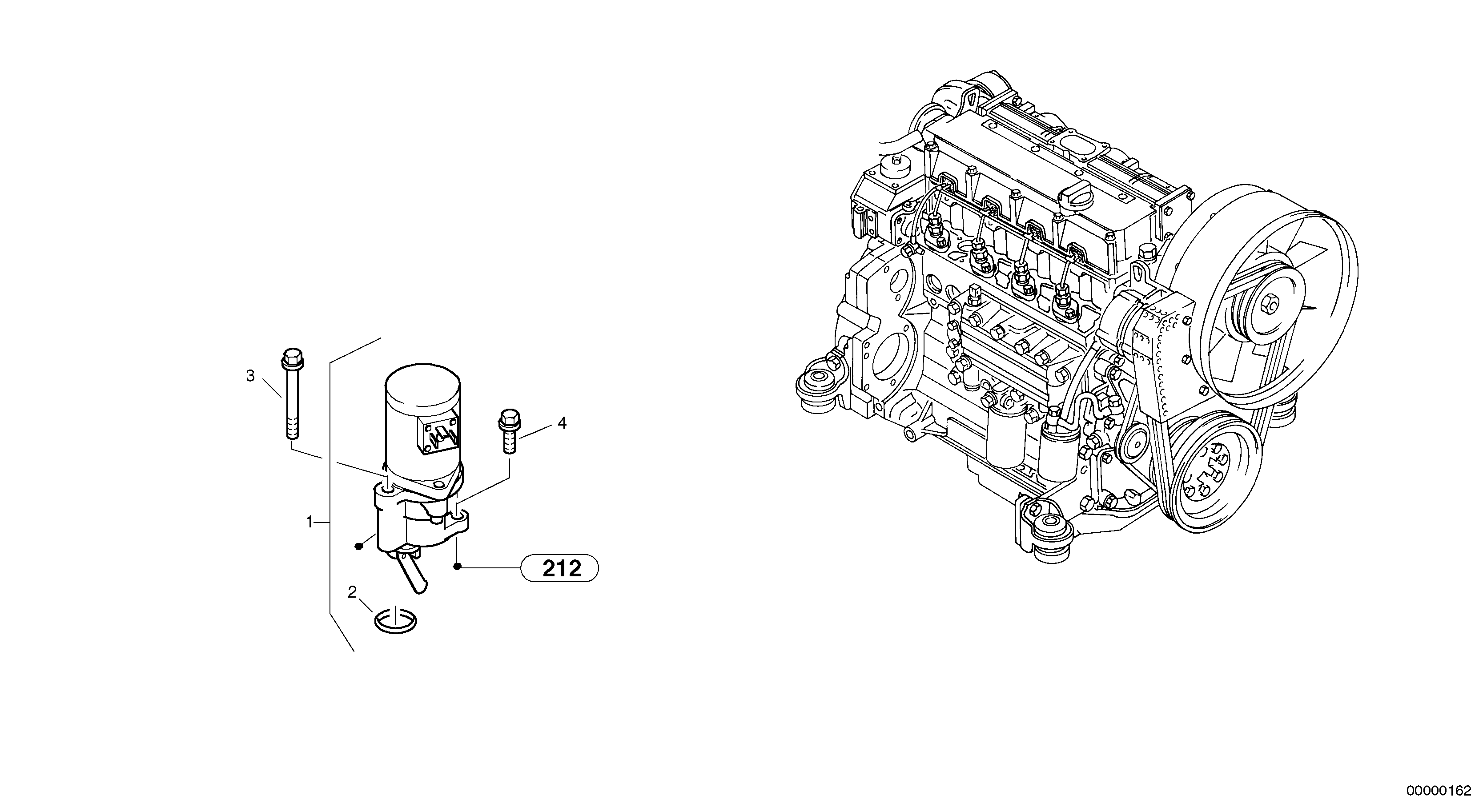 Engine stop device — volvo parts diagram