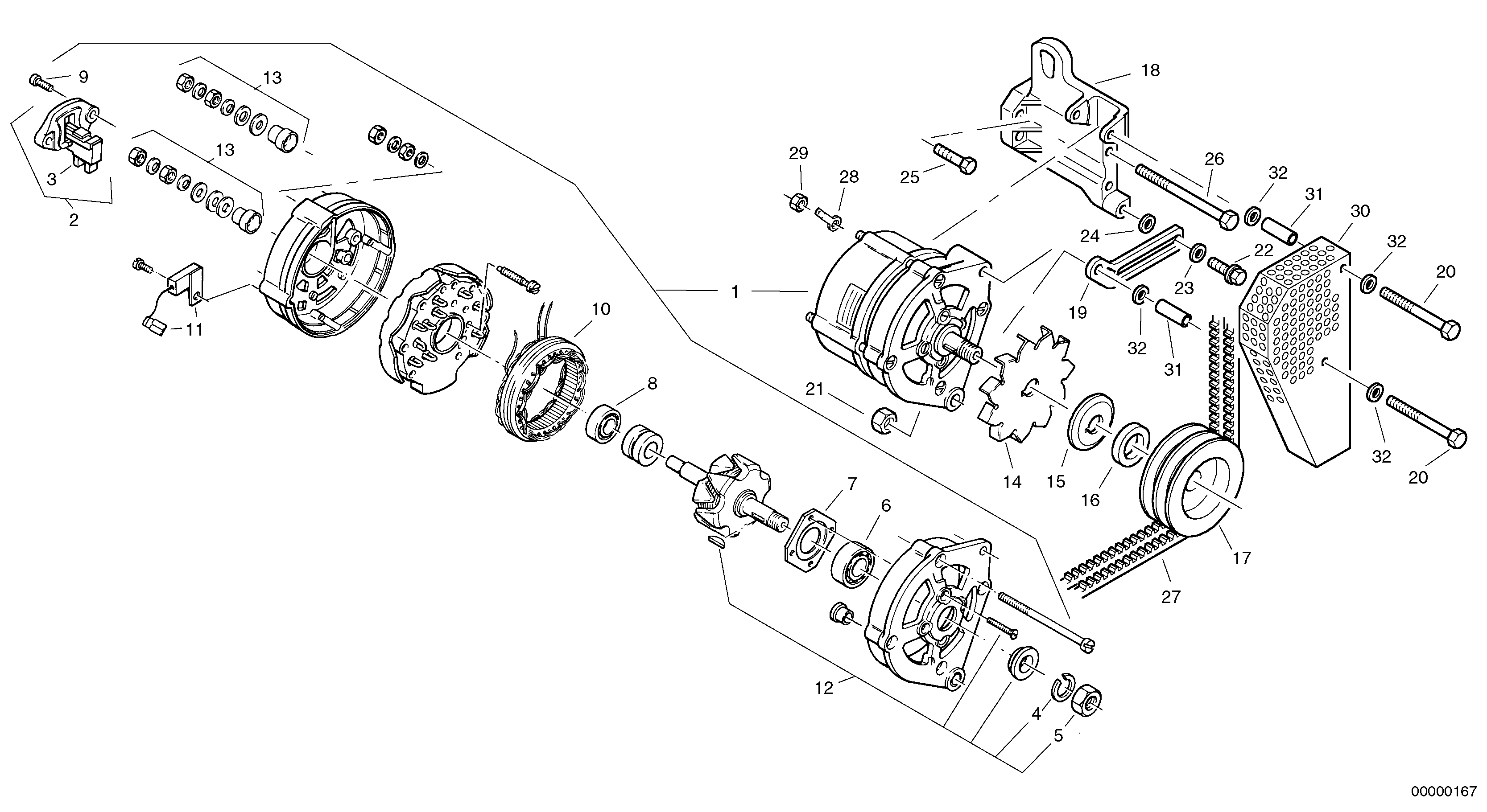 Alternator — volvo parts diagram