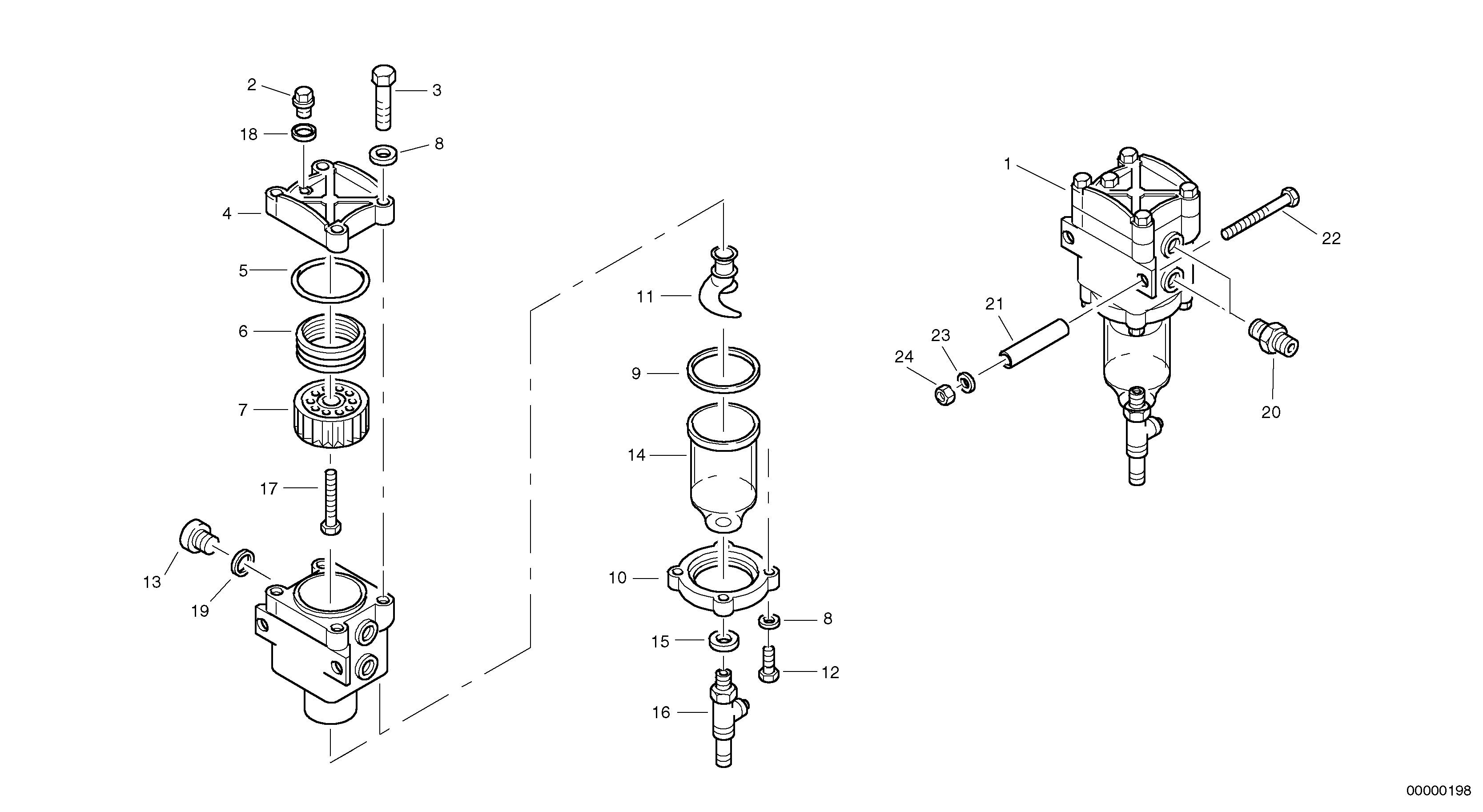 Filter - Water separator — volvo parts diagram