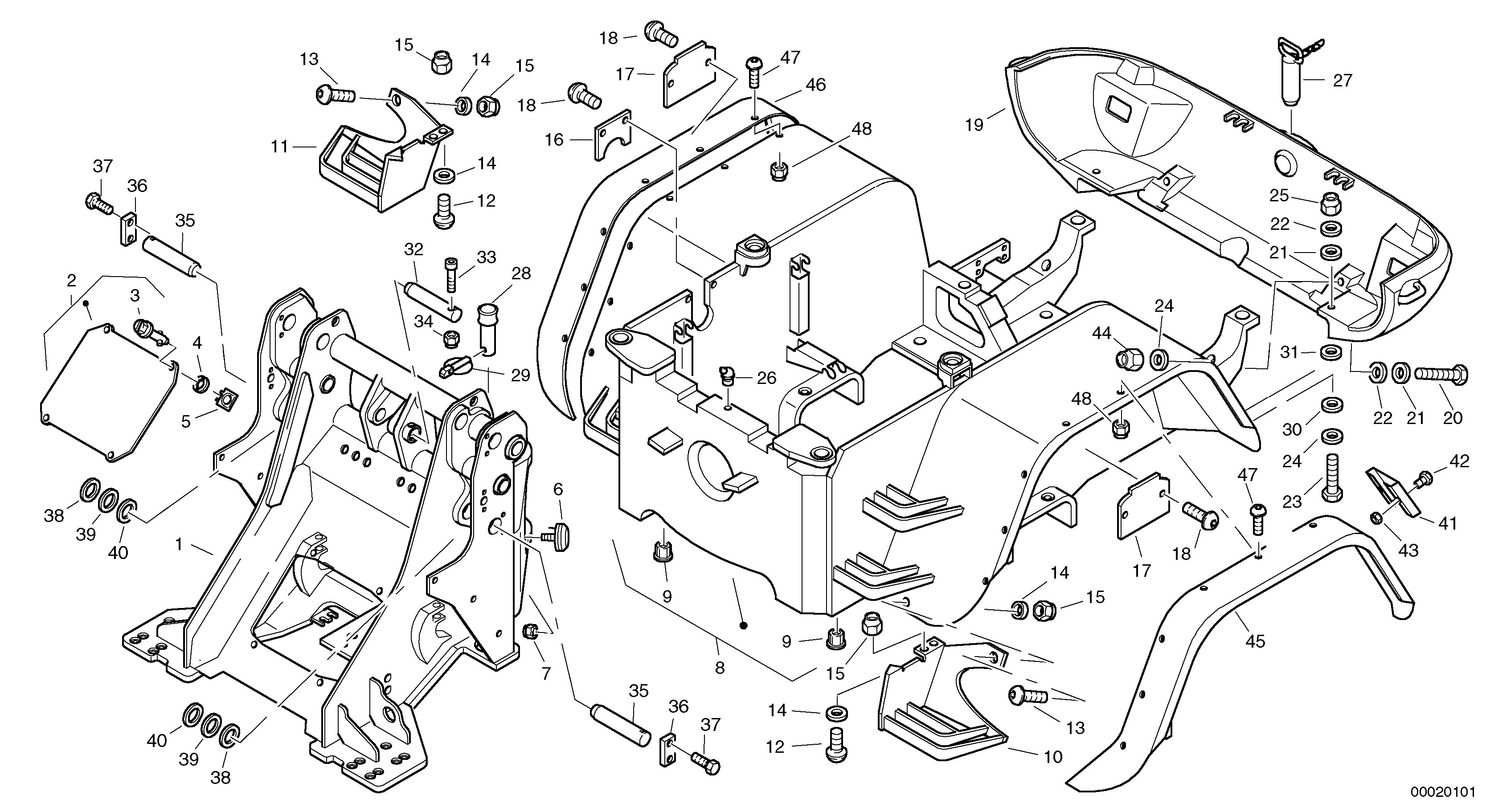 Frame — volvo parts diagram