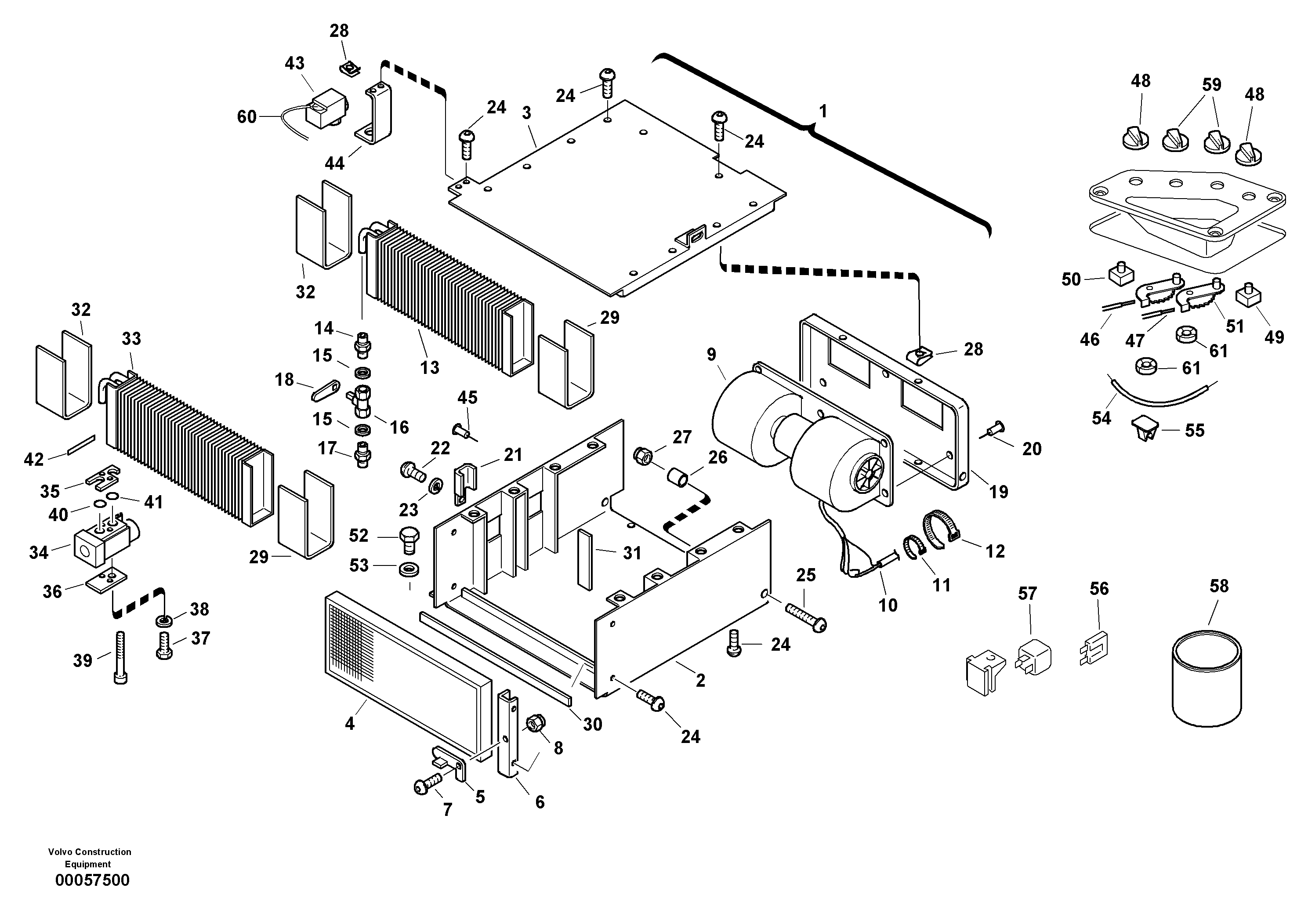 Air-conditioning system — volvo parts diagram