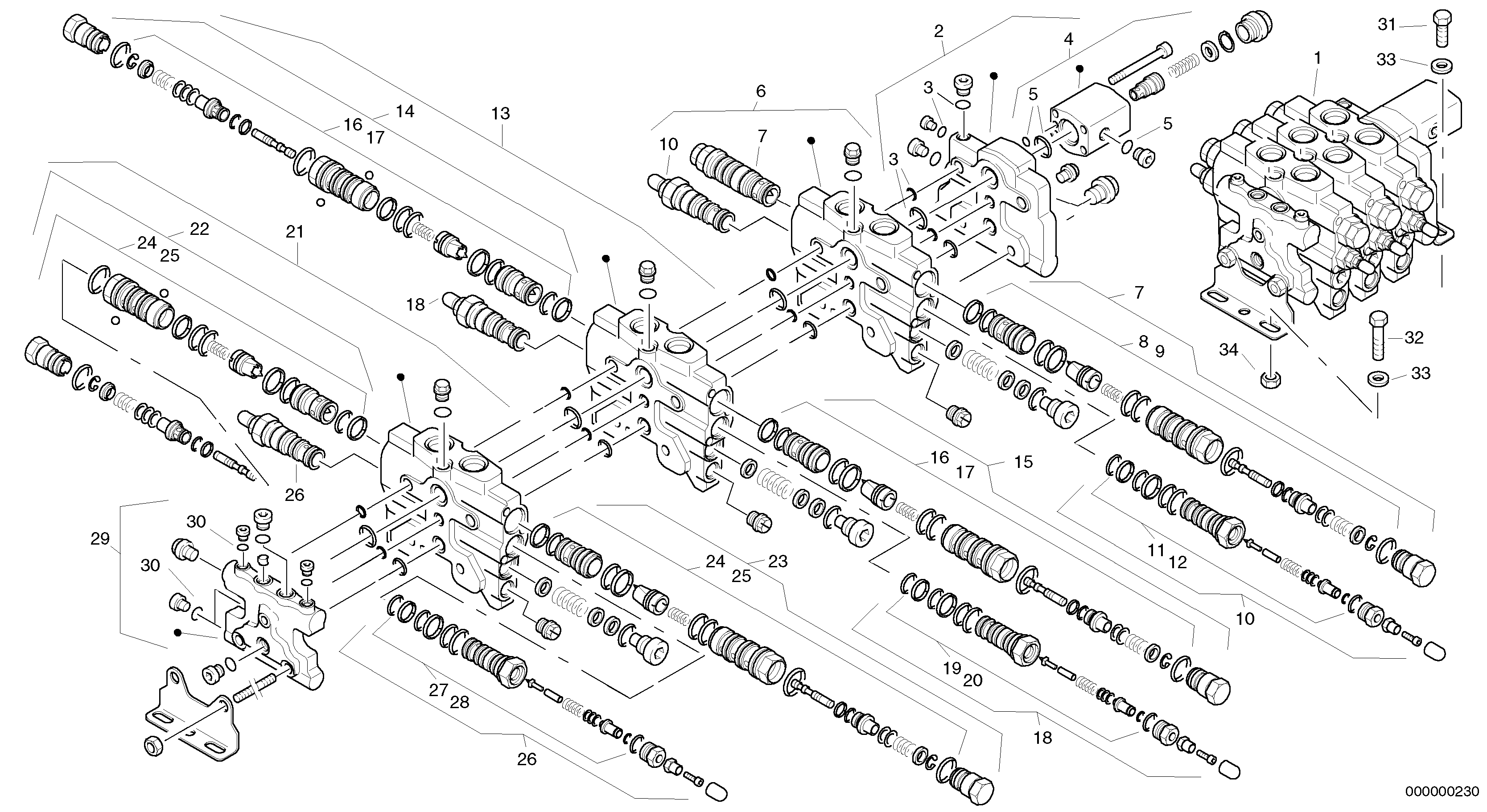 Control valve — volvo parts diagram