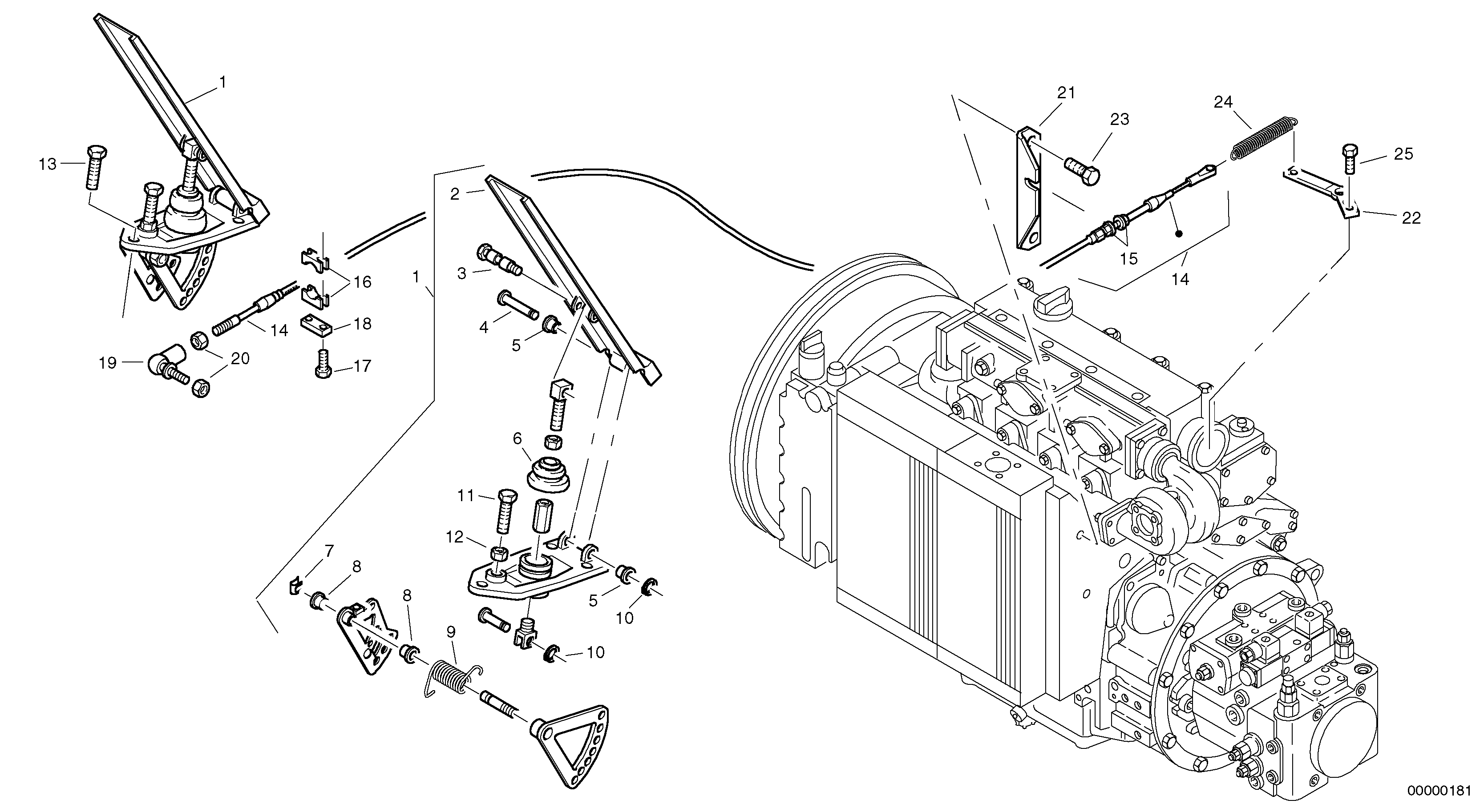 Speed control — volvo parts diagram
