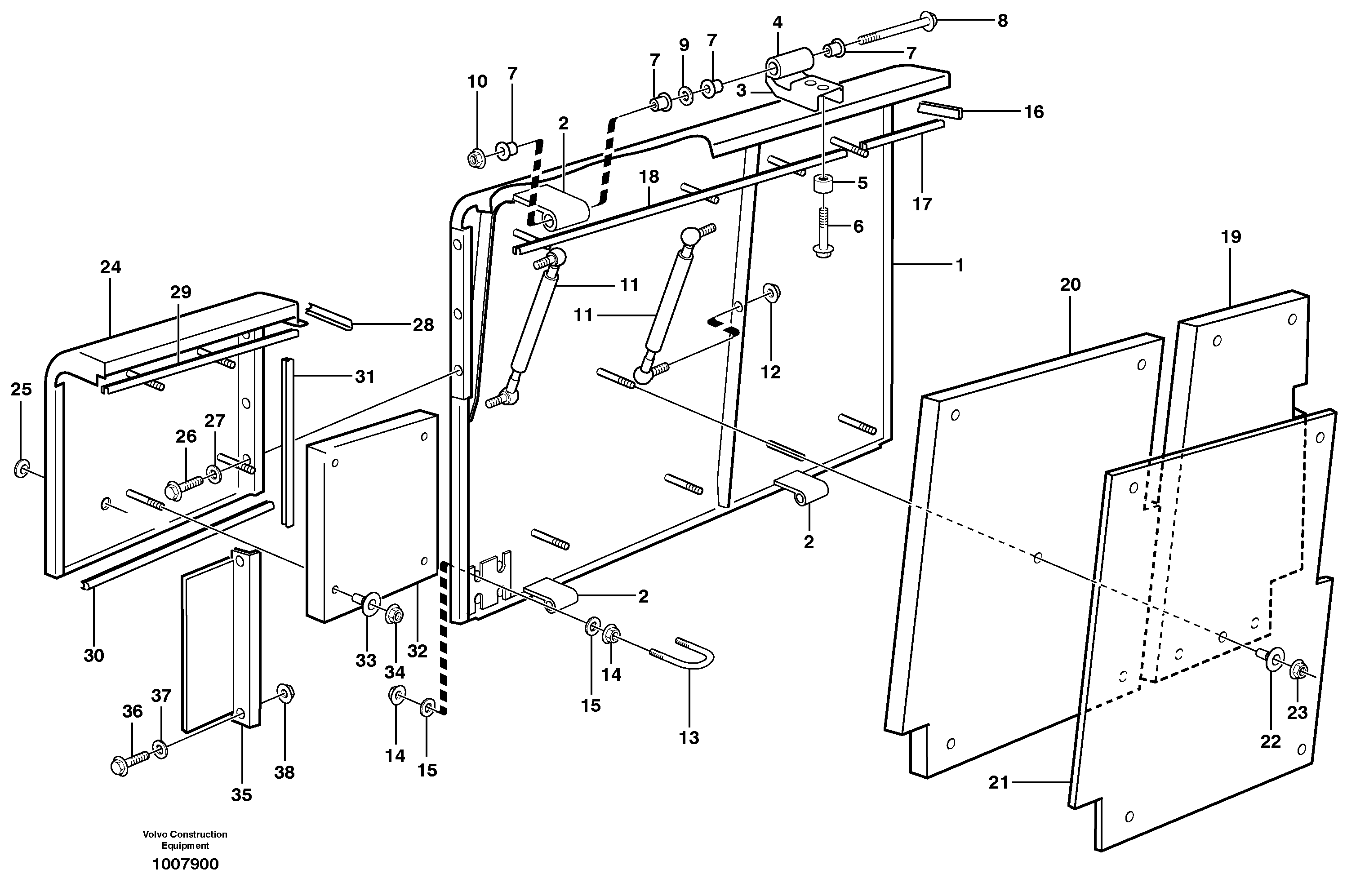 Side hatches  SER NO 6816 - — volvo parts diagram