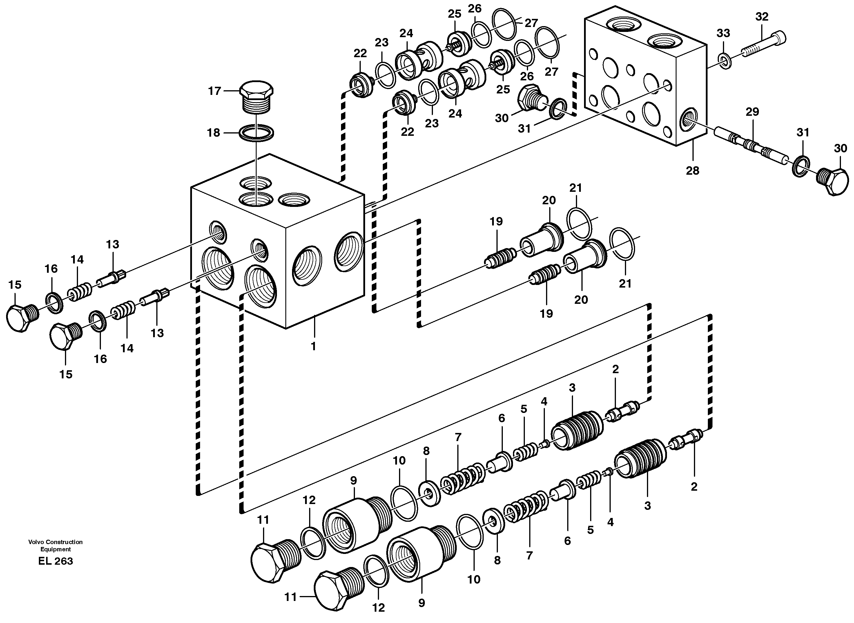Shift valve  SER NO - 6332 — volvo parts diagram